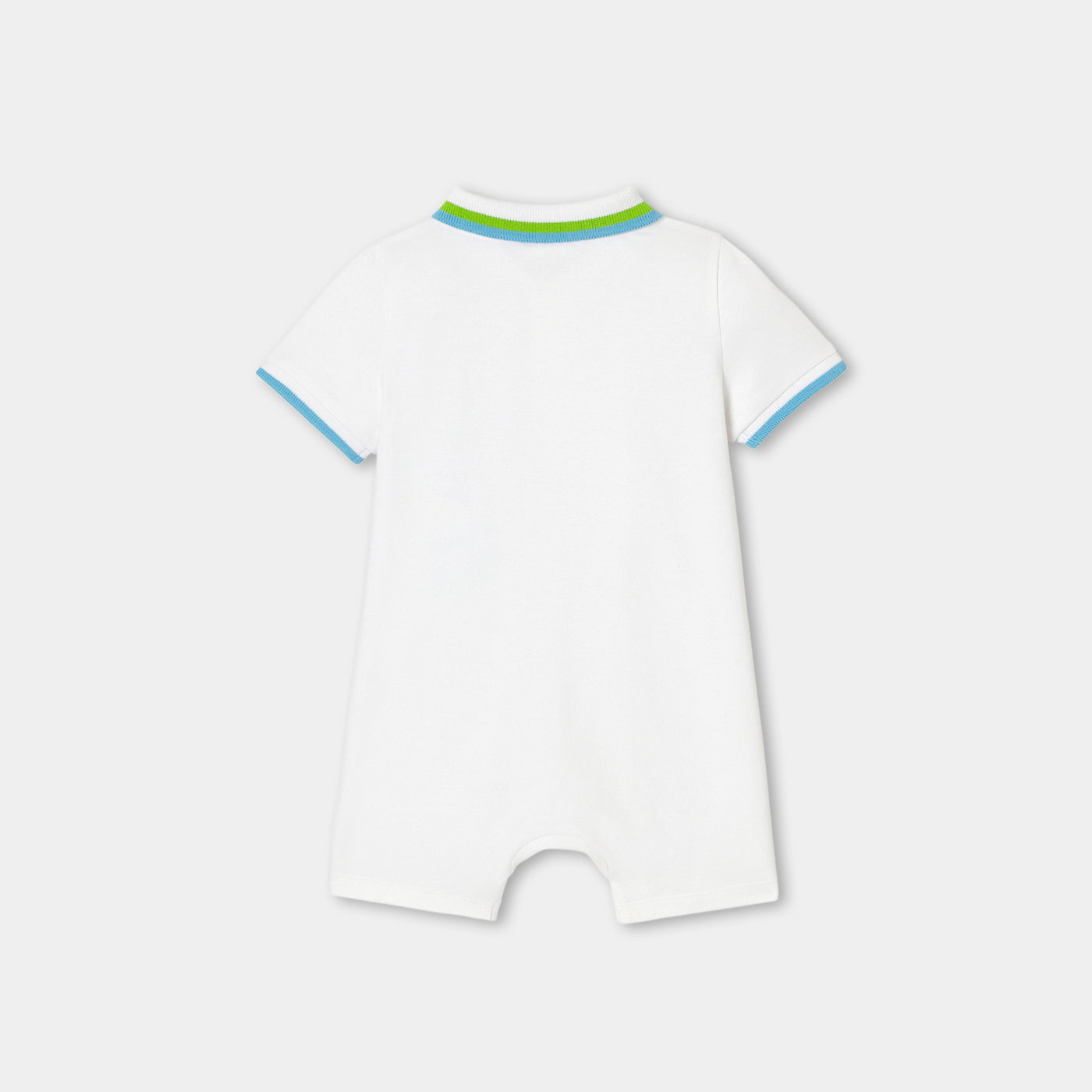 Baby boy jumpsuit in cotton piqué