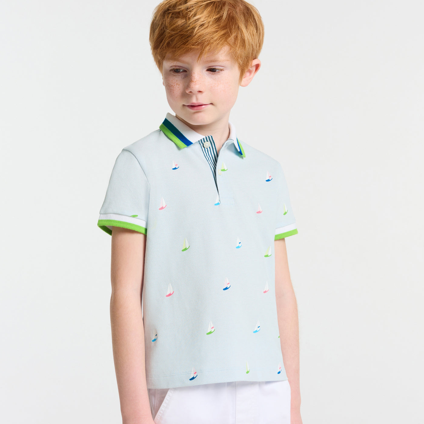 Boy boat polo shirt