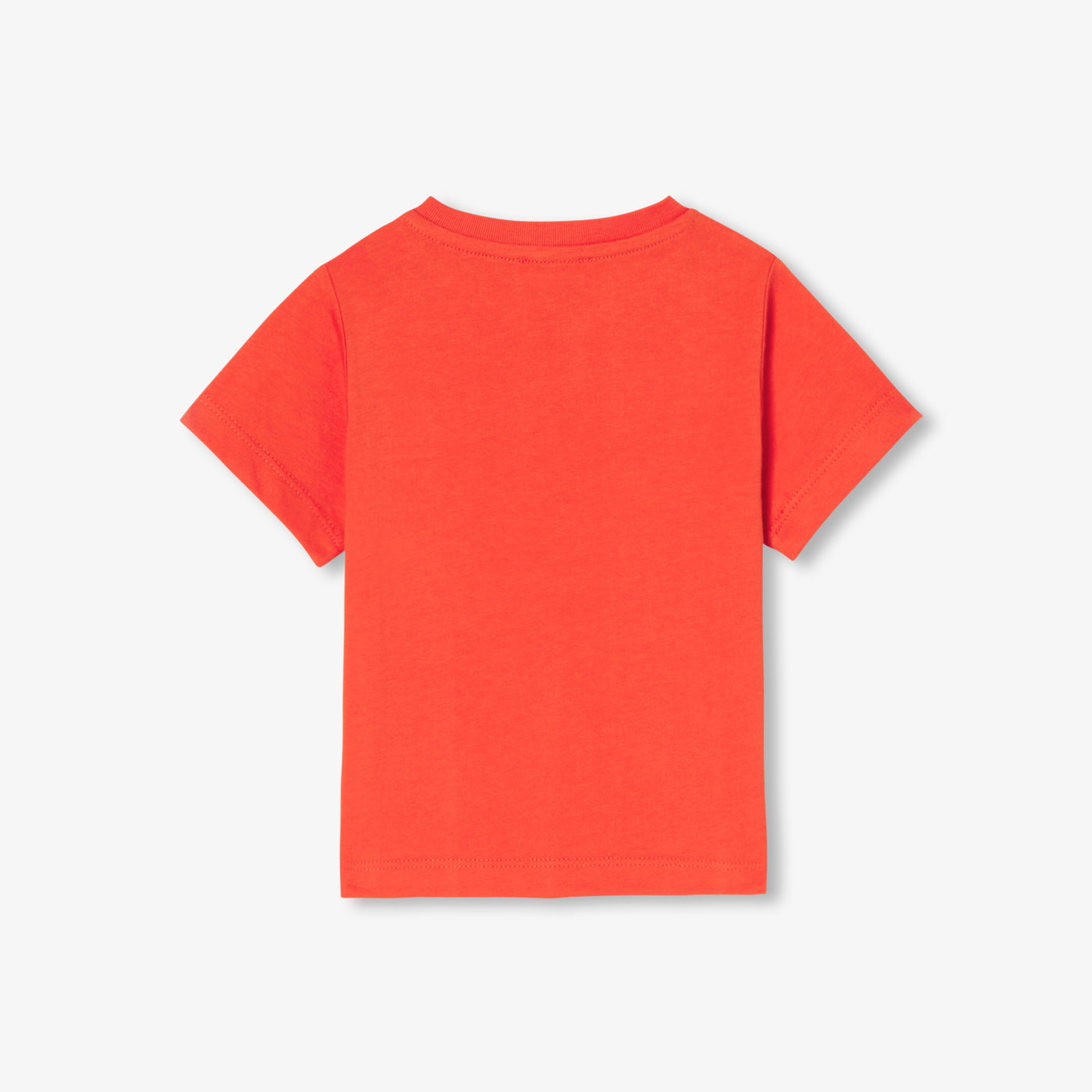 Baby boy short-sleeved T-shirt - dark orange