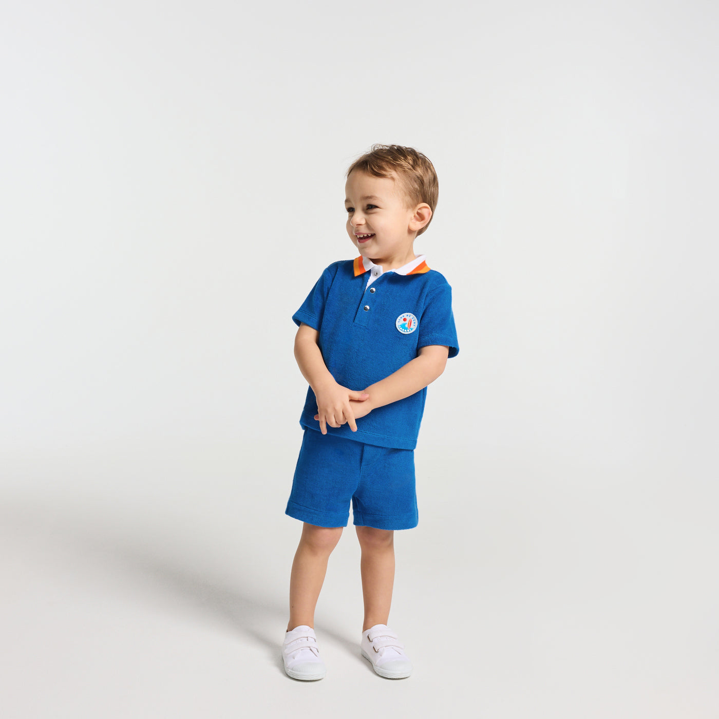 Baby boy French terry shorts set