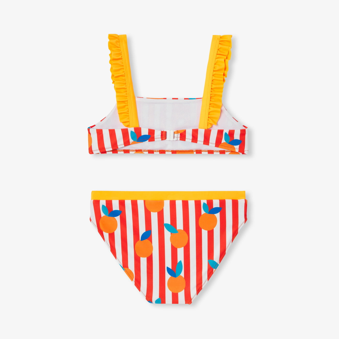Girl 2-piece swimsuit - orange/multicolour