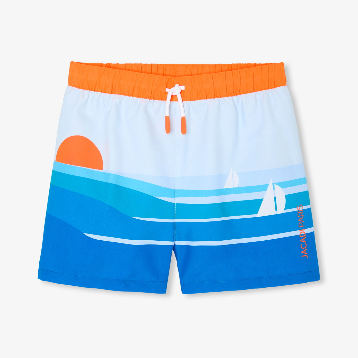 Boy's swim shorts - blue/multicolour