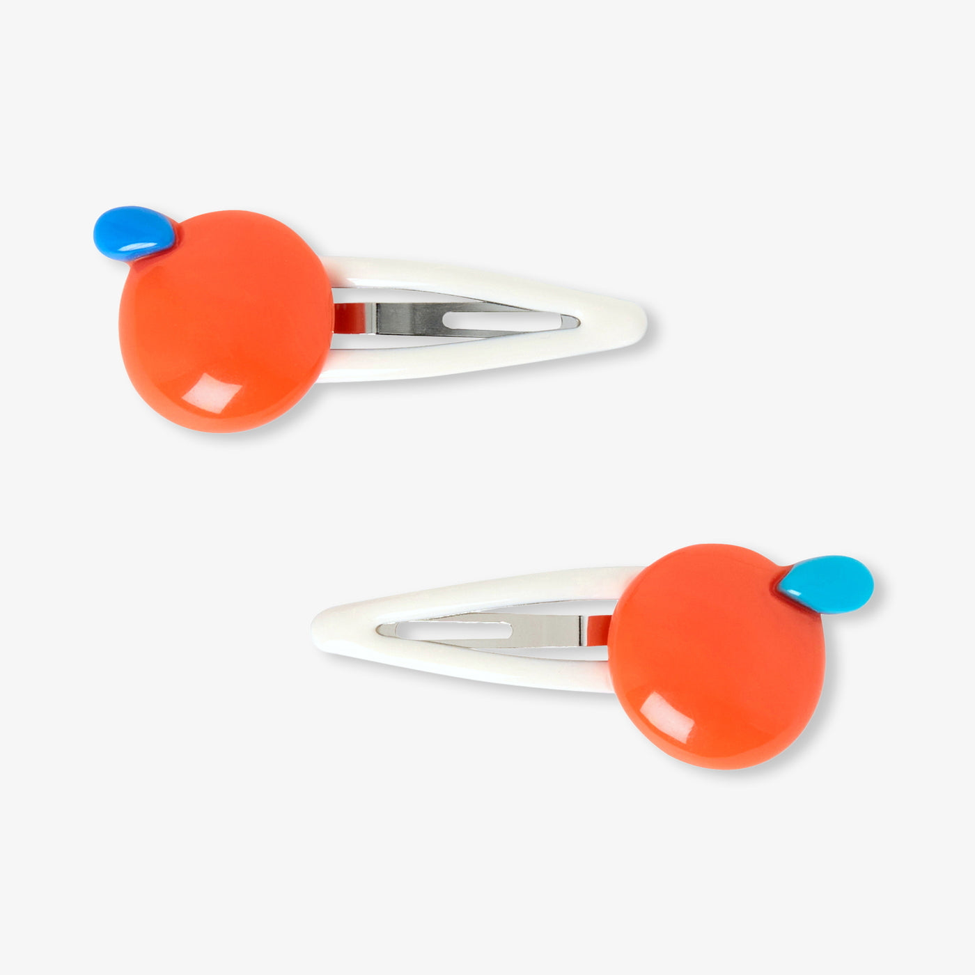 Baby girl duo of barrettes - orange/multicolour