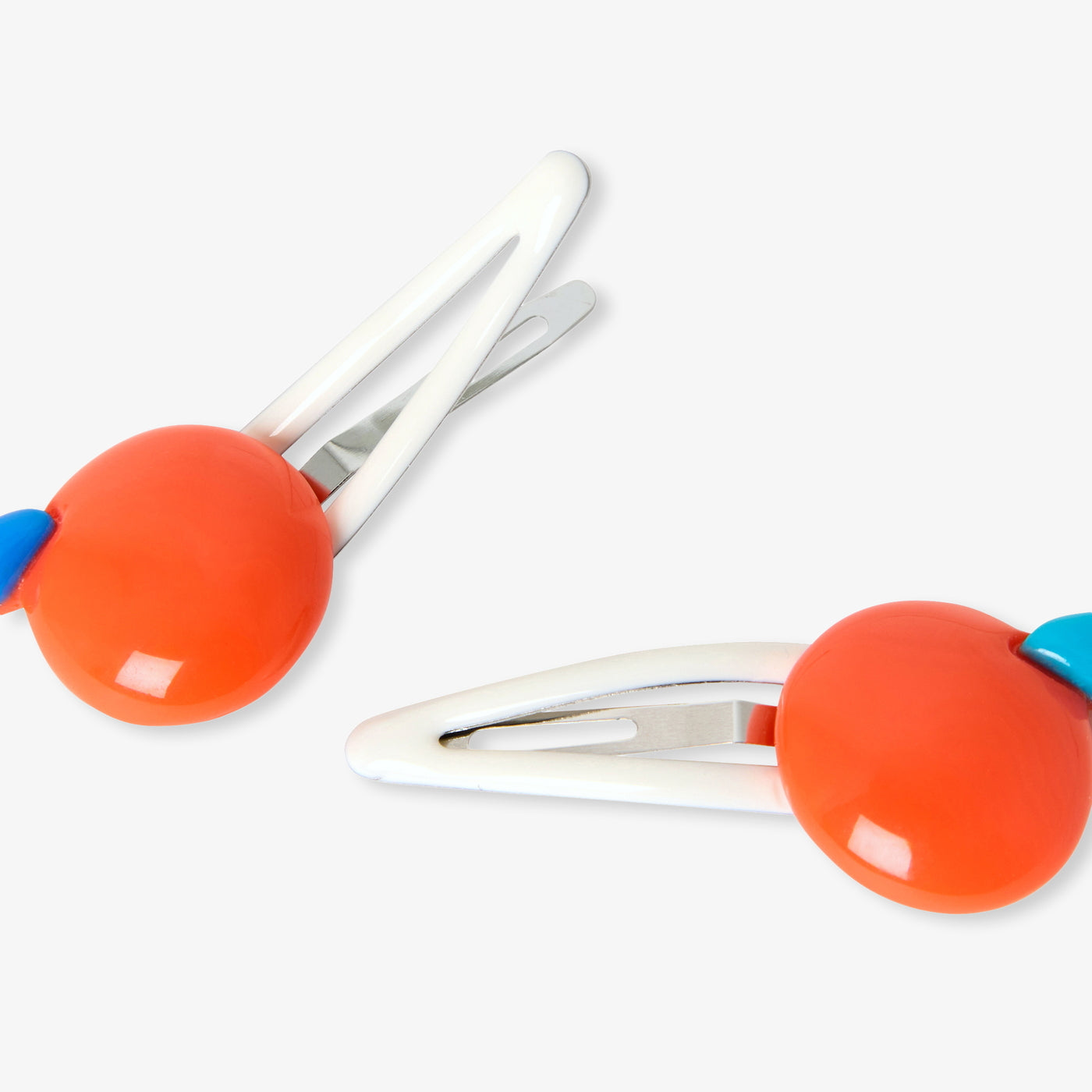 Baby girl duo of barrettes - orange/multicolour
