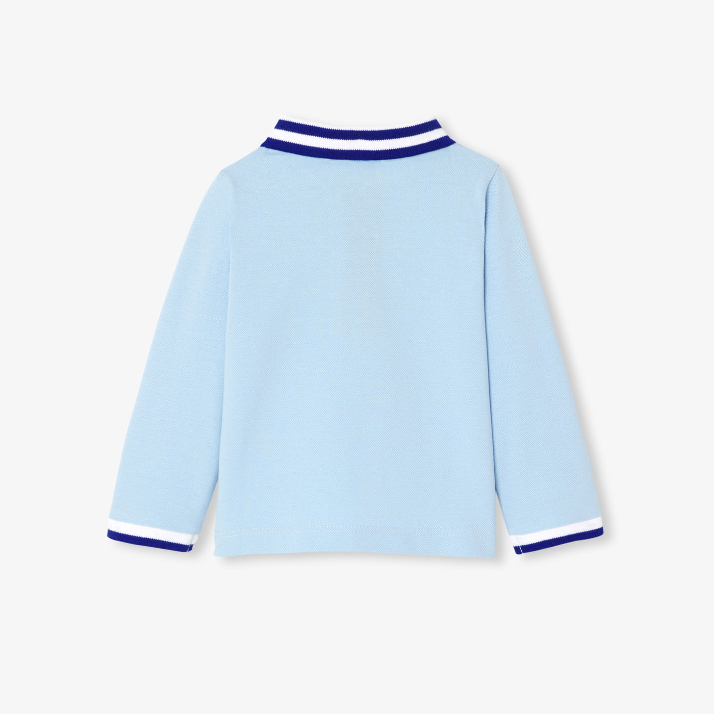 Baby boy long-sleeved polo shirt - bleu clair jacadi