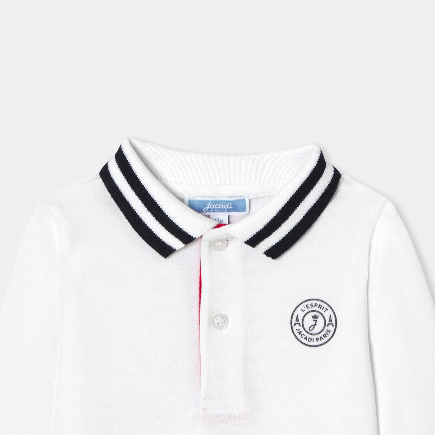 Baby boy long-sleeved polo shirt - blanc jacadi