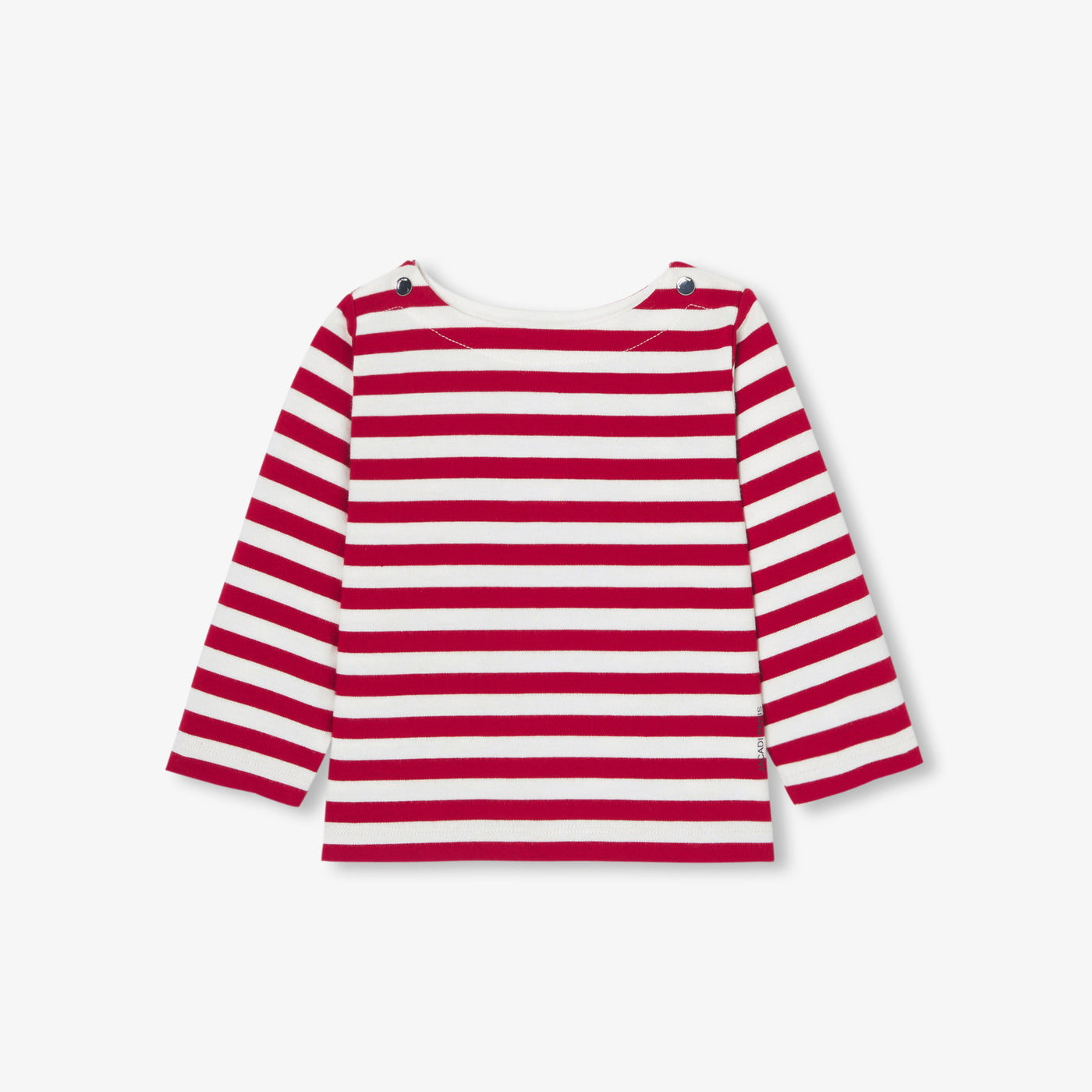 Baby boy Breton tee - blanc/rouge