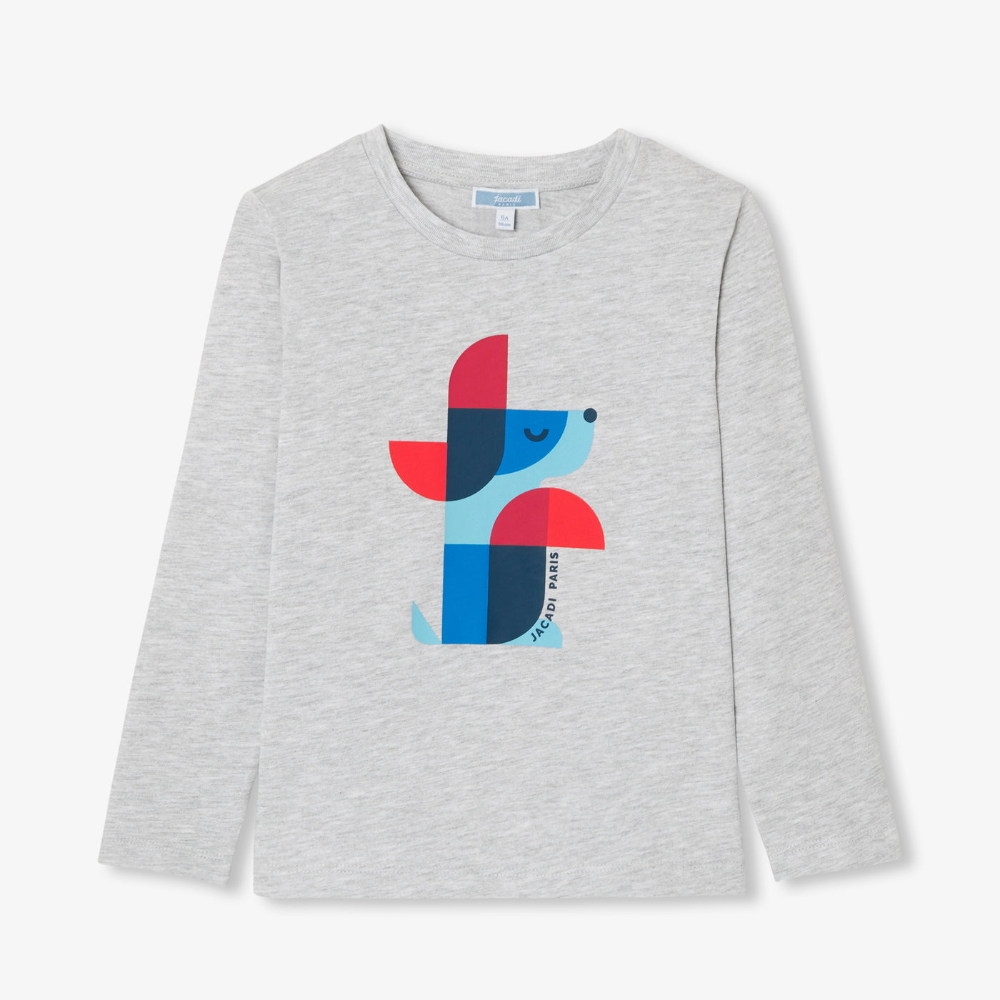 Boy long-sleeved T-shirt - gris chine clair jacadi