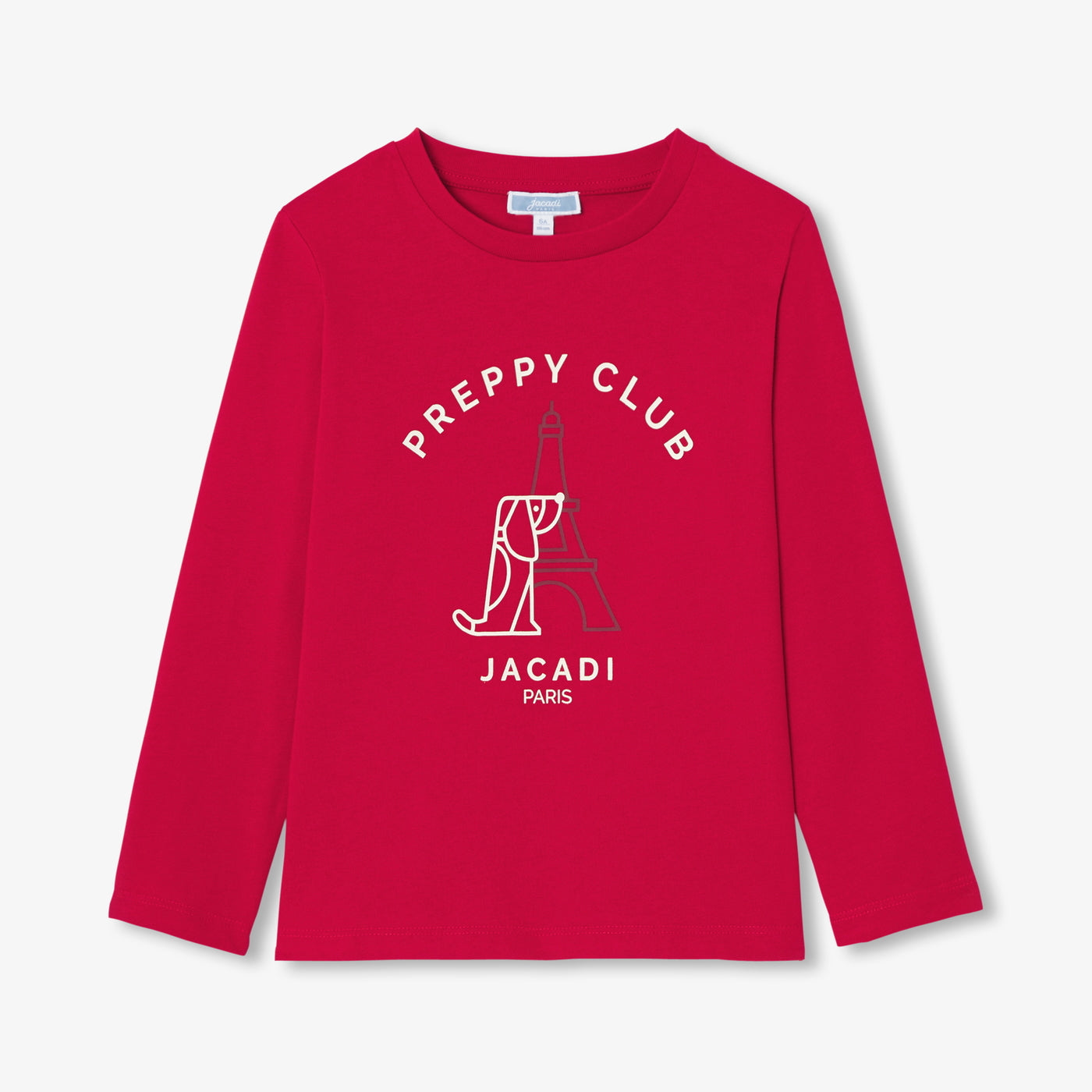 Boy long-sleeved T-shirt - rouge brique