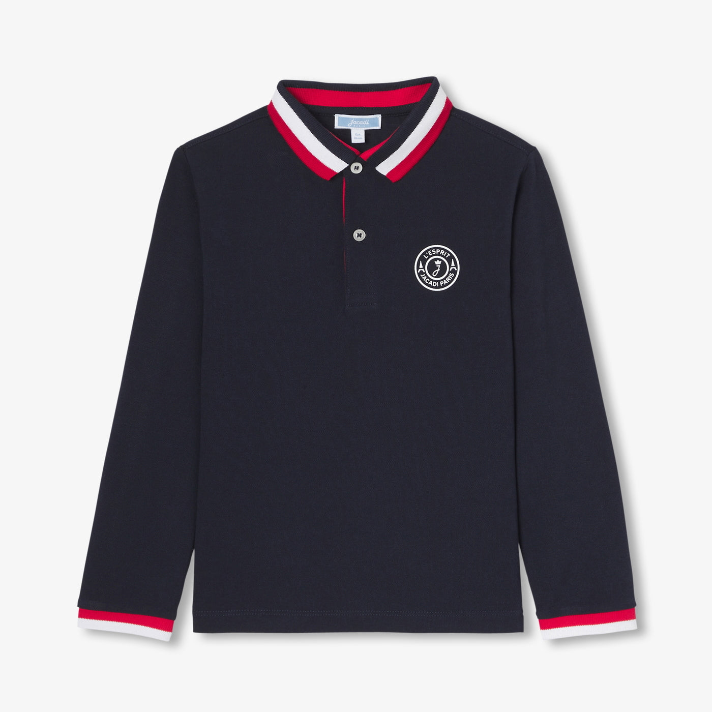 Boy polo shirt in cotton piqué - marine jacadi