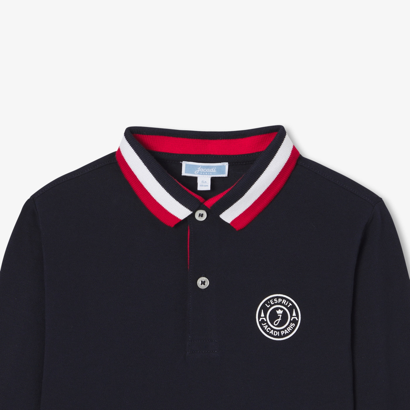 Boy polo shirt in cotton piqué - marine jacadi
