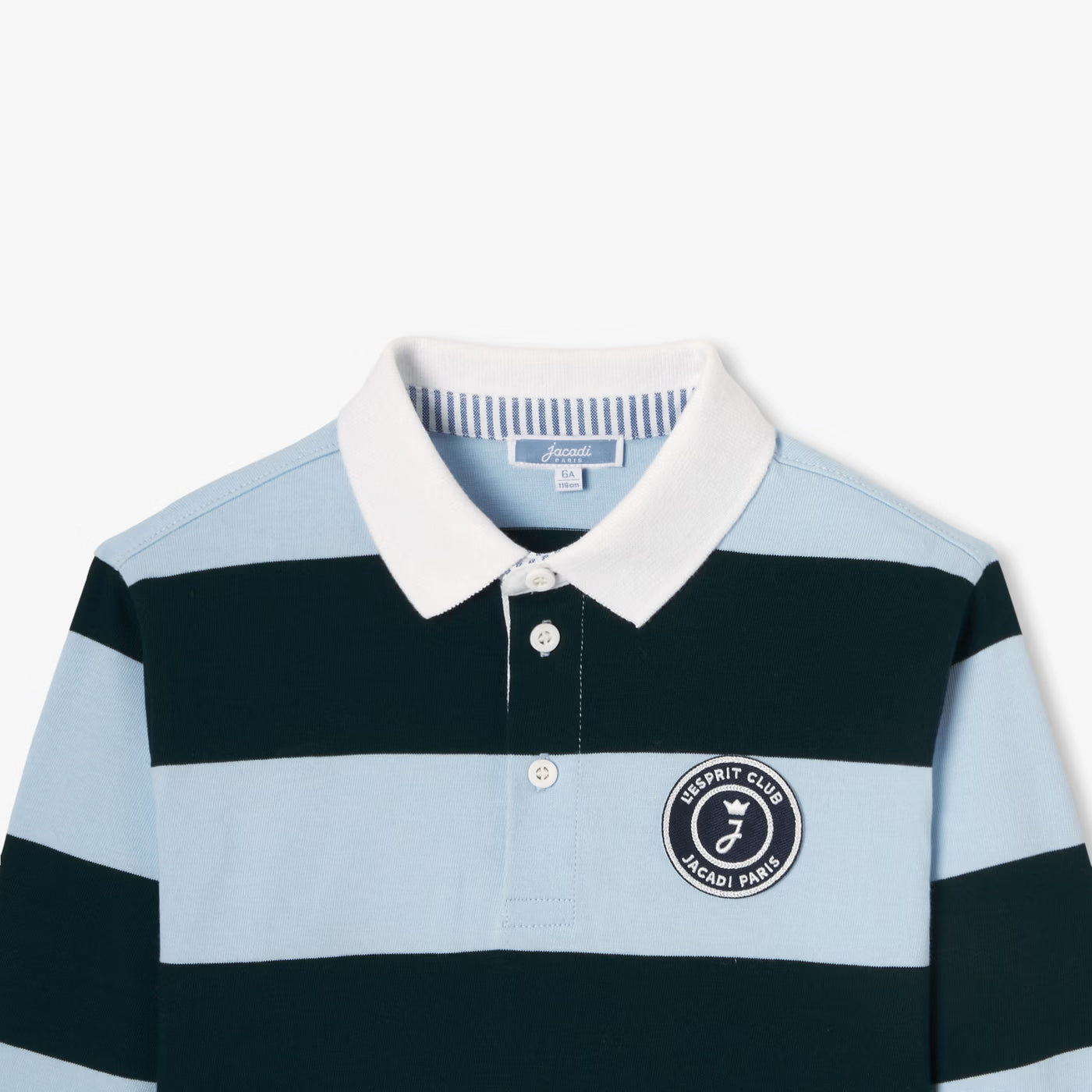 Boy cotton polo shirt - marine/bleu