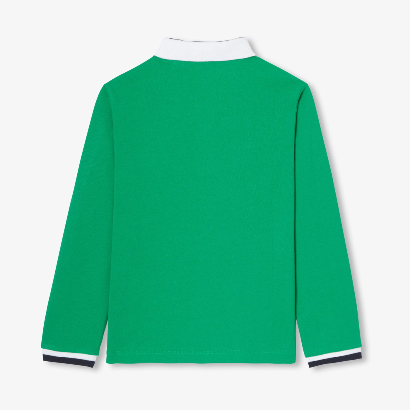 Boy polo shirt in cotton piqué - vert cresson