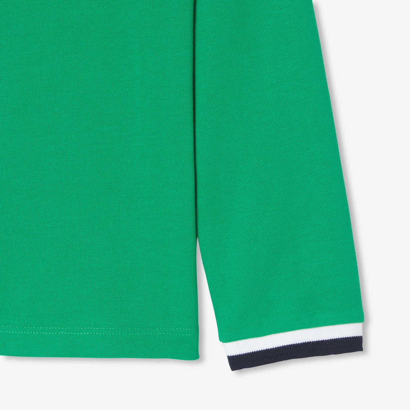 Boy polo shirt in cotton piqué - vert cresson