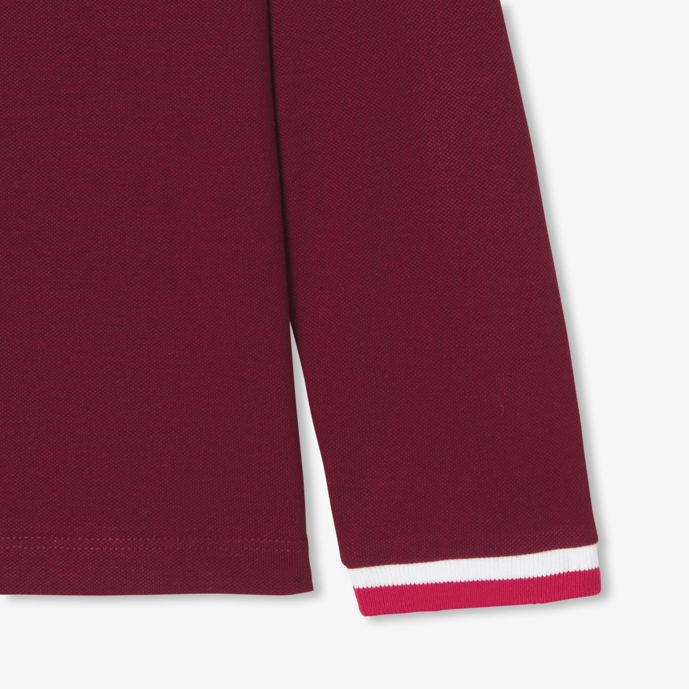 Boy polo shirt in cotton piqué - rouge tomette