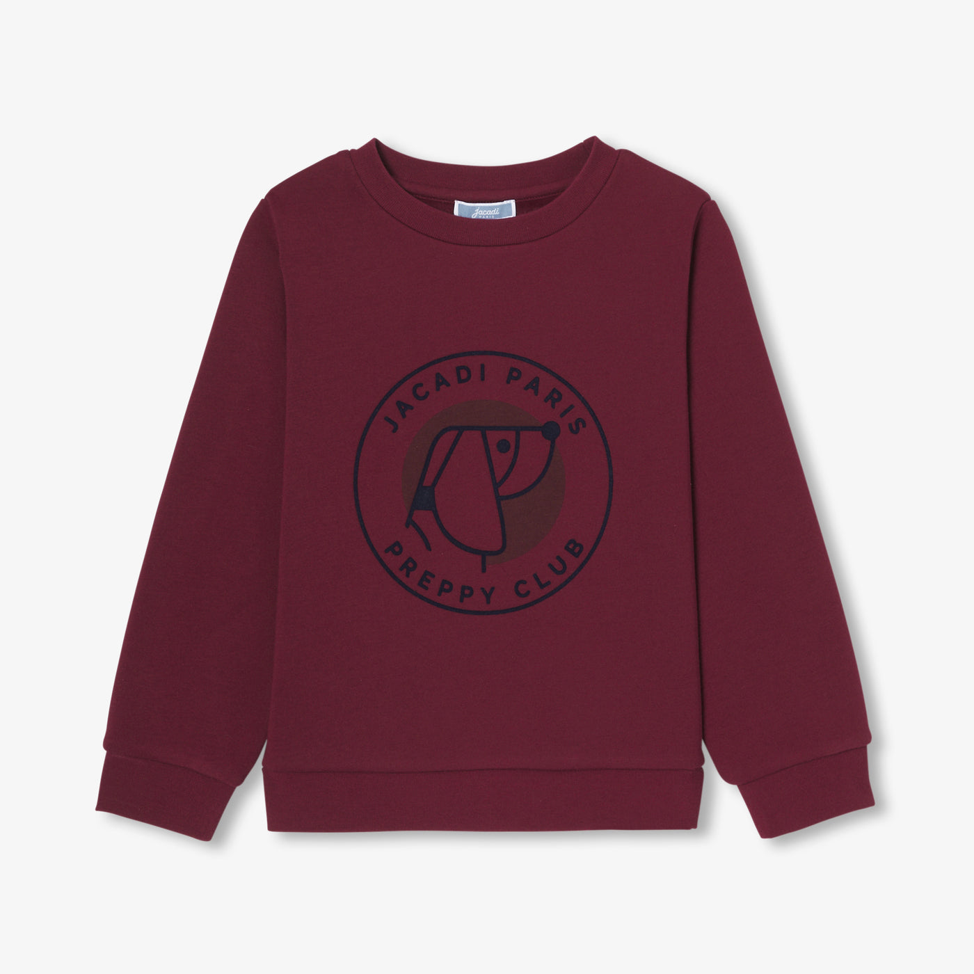 Boy fleece sweatshirt - rouge tomette