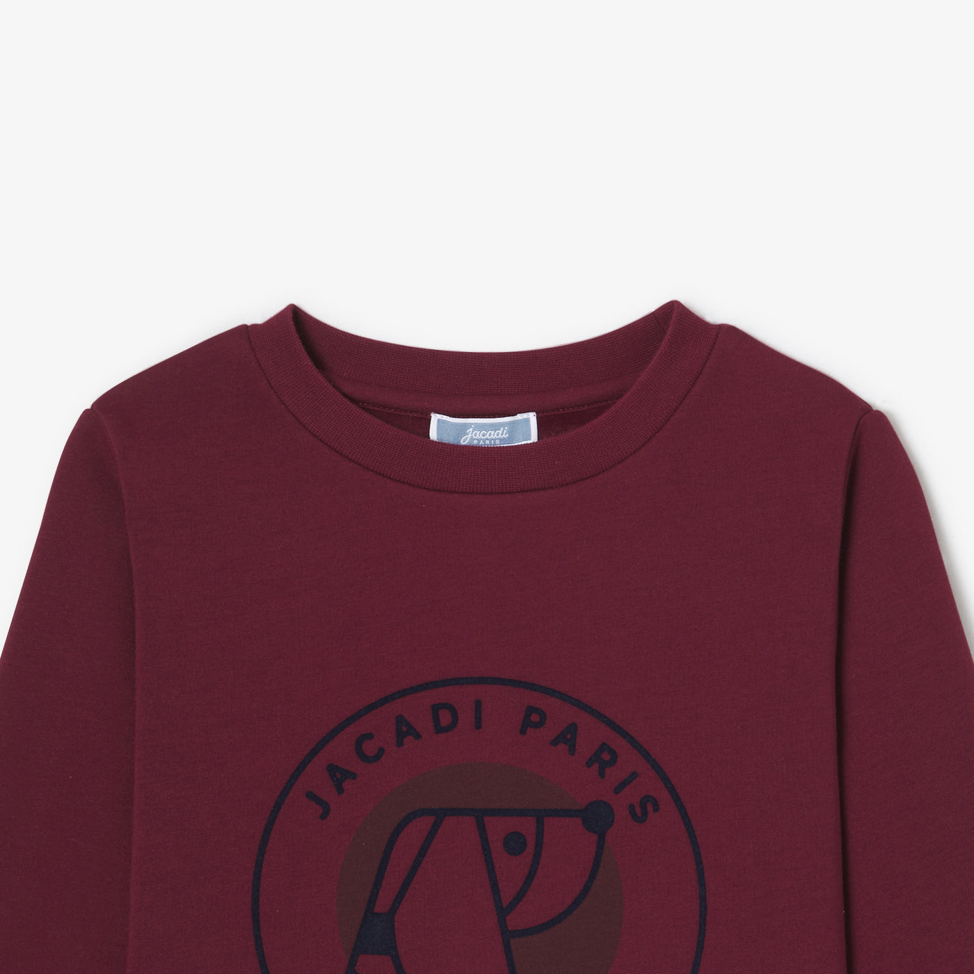 Boy fleece sweatshirt - rouge tomette