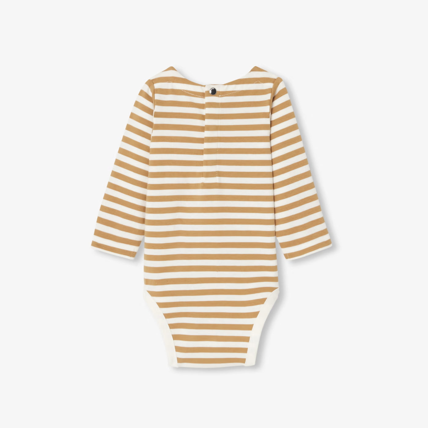 Long-sleeved baby bodysuit - soft white/multico