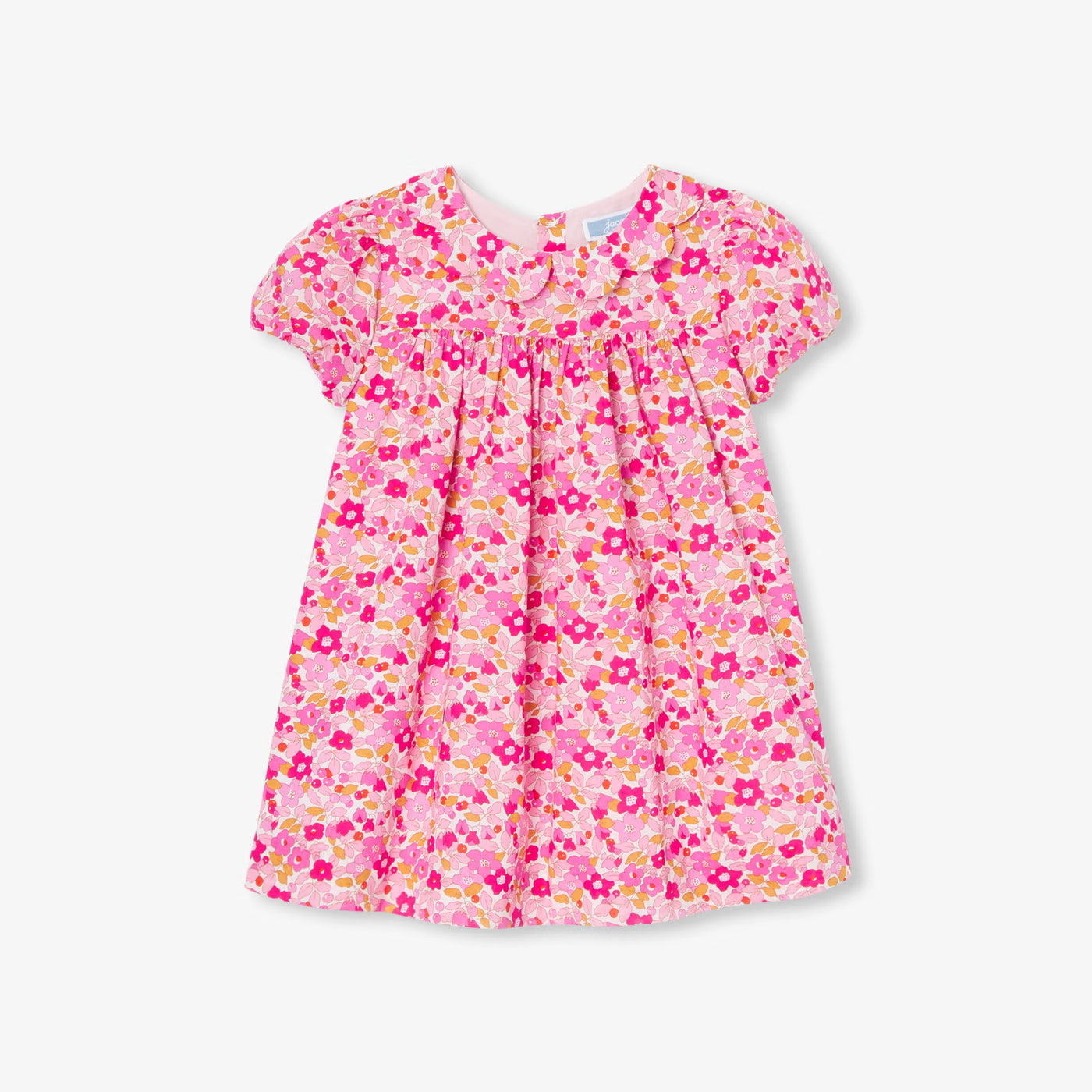 Baby girl dress in Liberty fabric - pink/multico