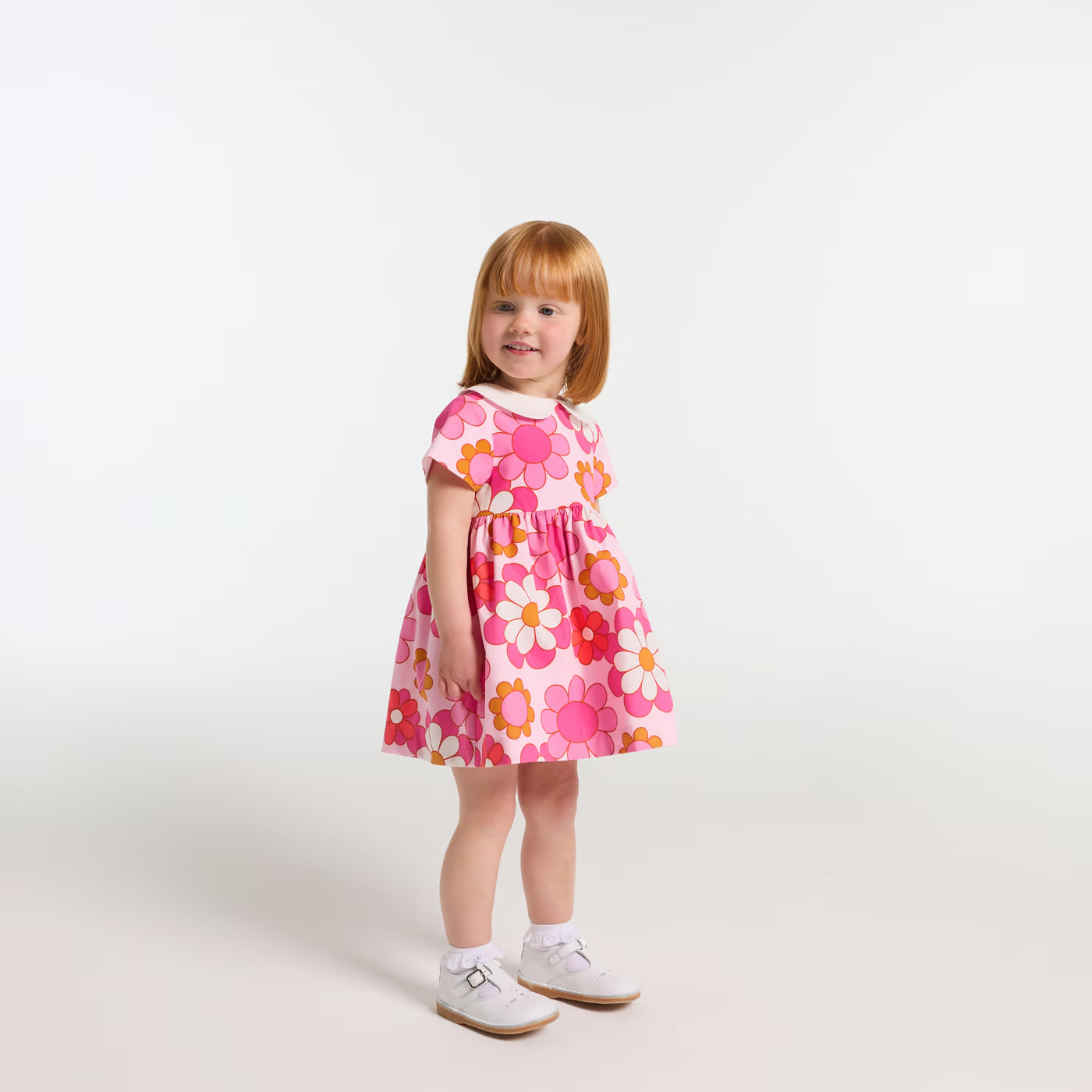 Baby girl floral dress - white/multicolor