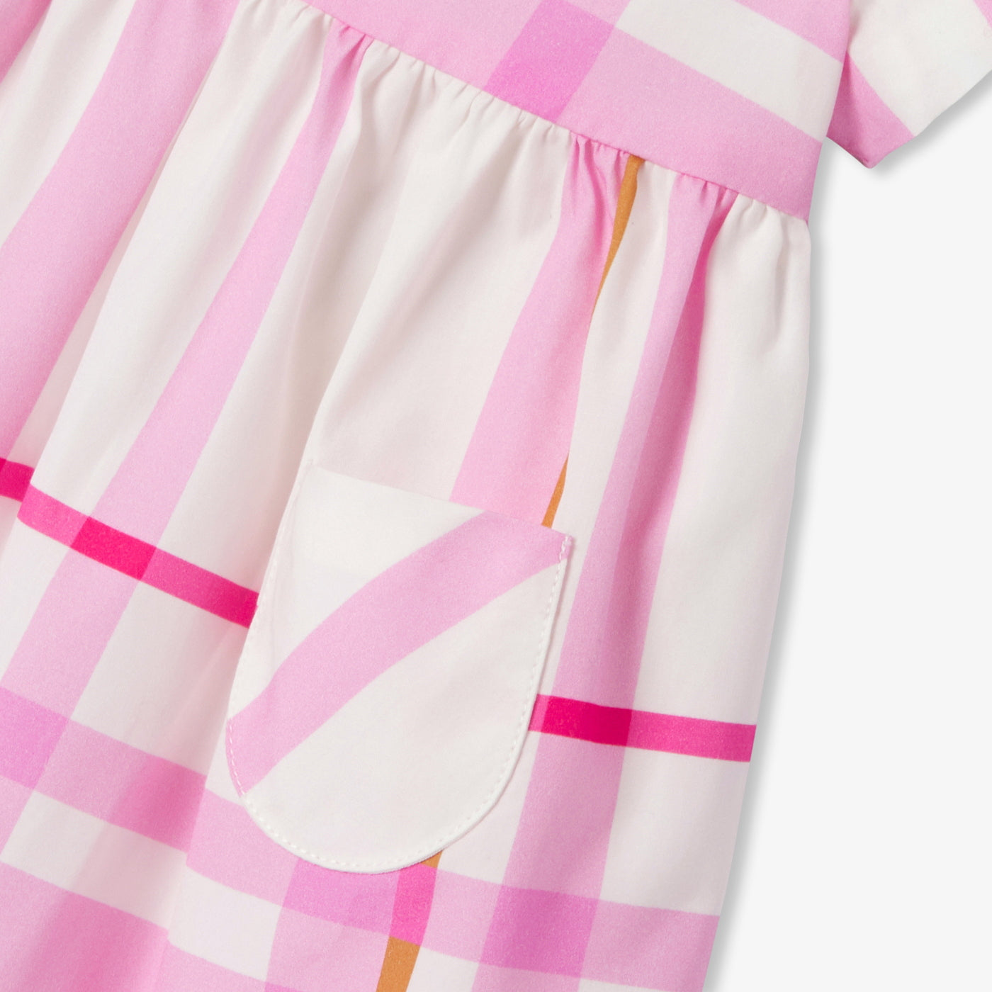 Baby girl checked dress - blanc/multico