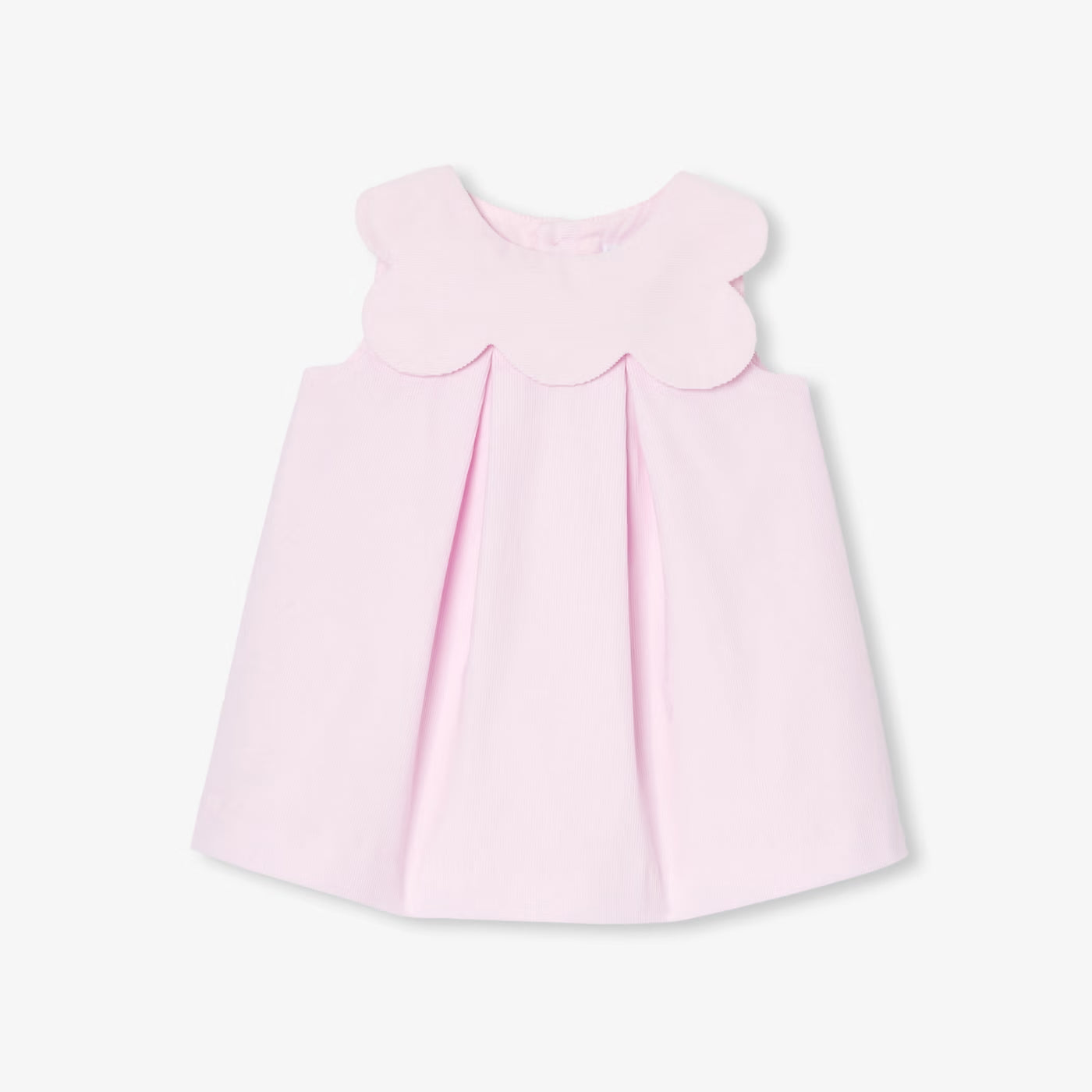 Baby girl velvet dress - light powder pink