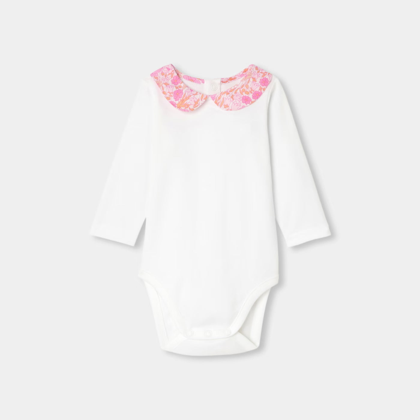 Baby girl's cotton bodysuit - white jacadi