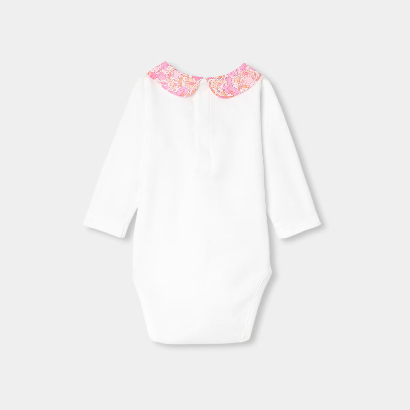 Baby girl's cotton bodysuit - white jacadi