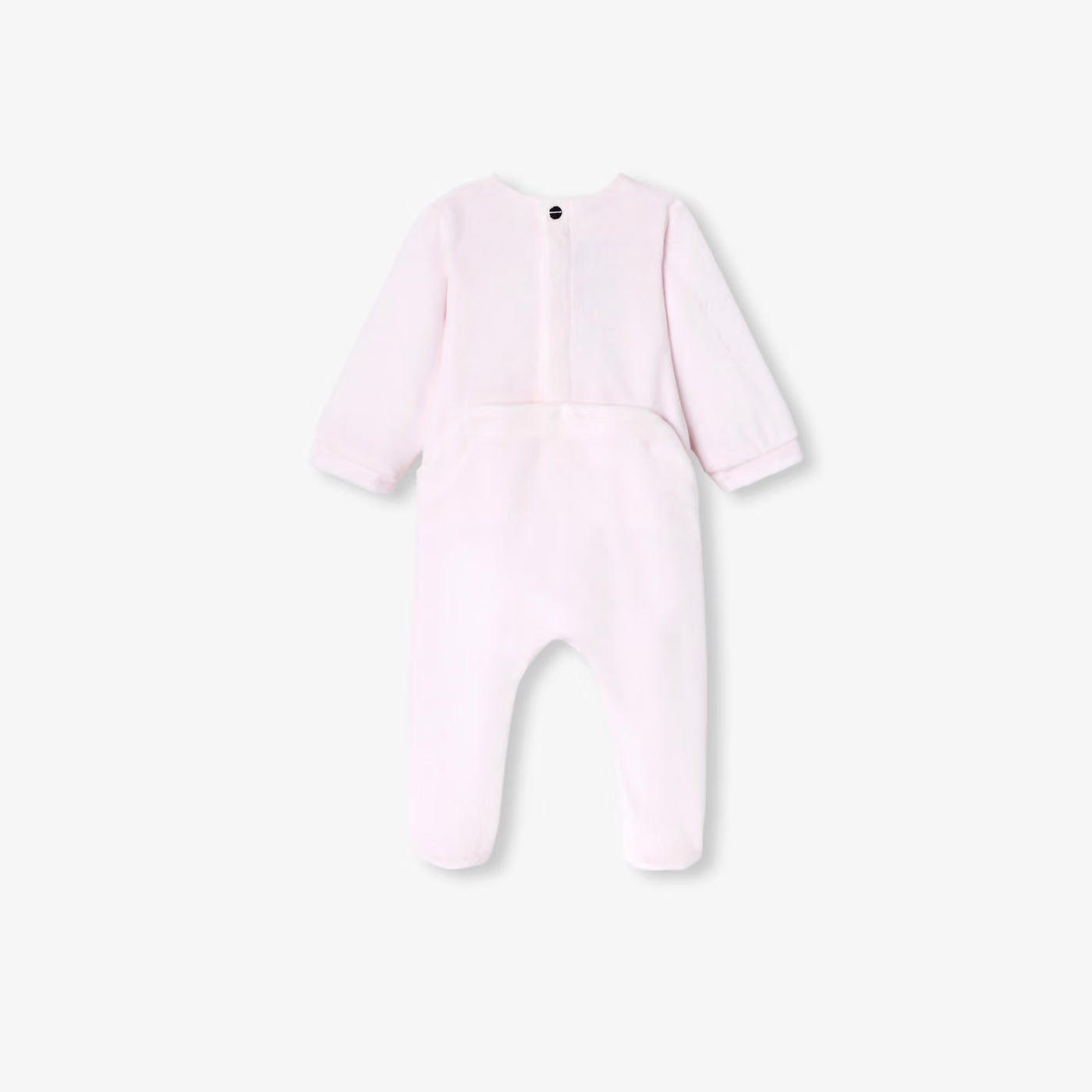 Baby girl's velvet pajamas - light powder pink