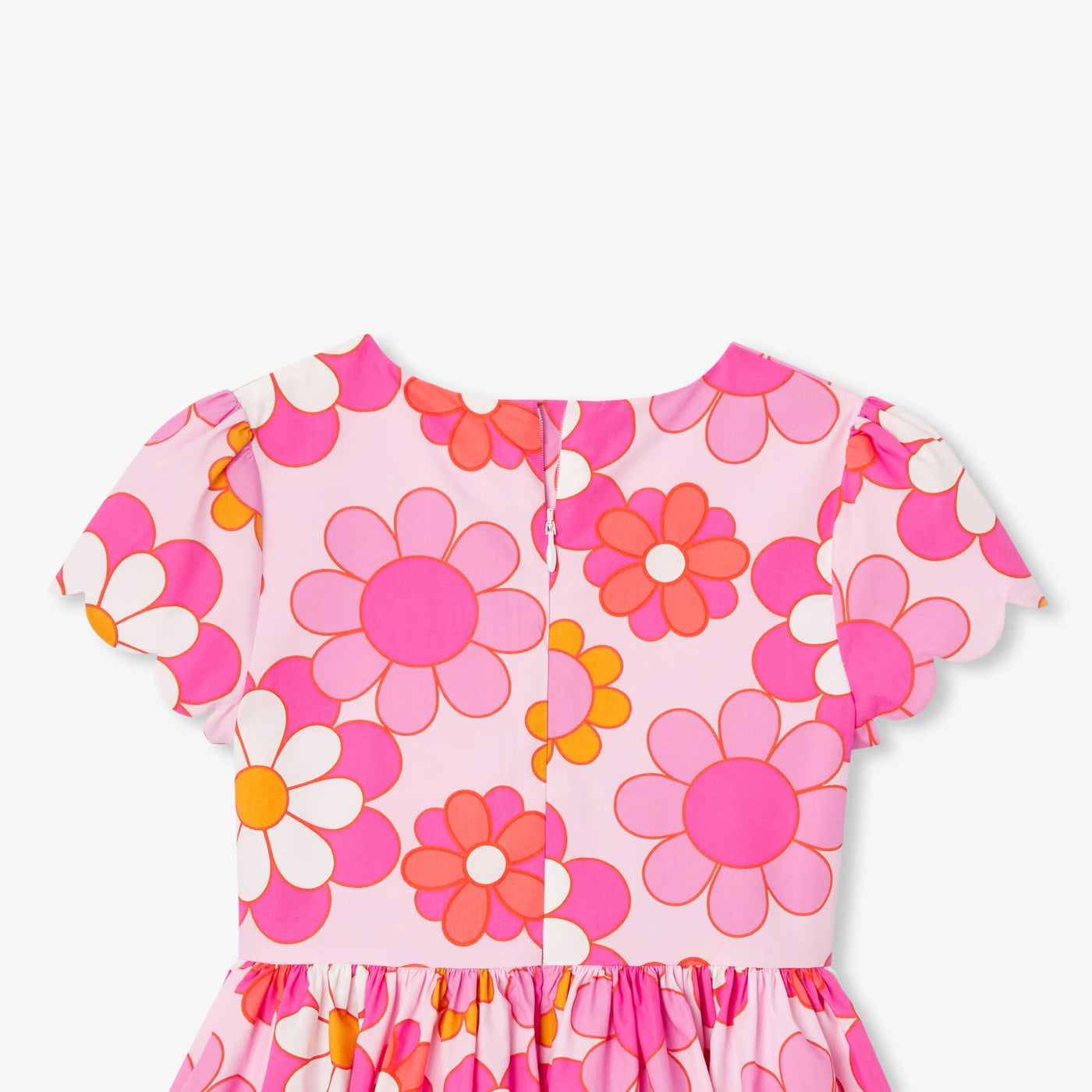Girls' floral dress - pink/multicolor