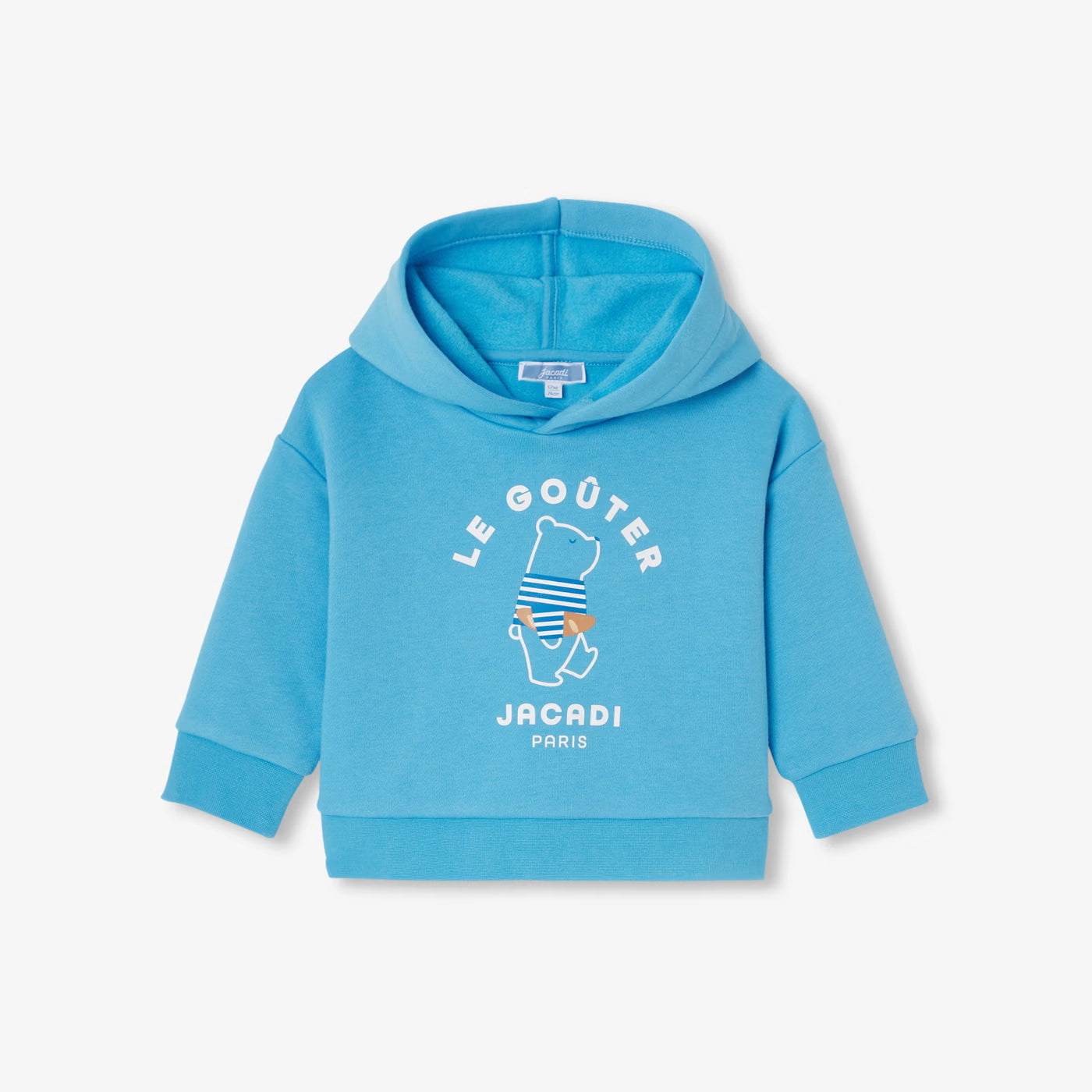 Baby boy hooded sweatshirt - sky blue