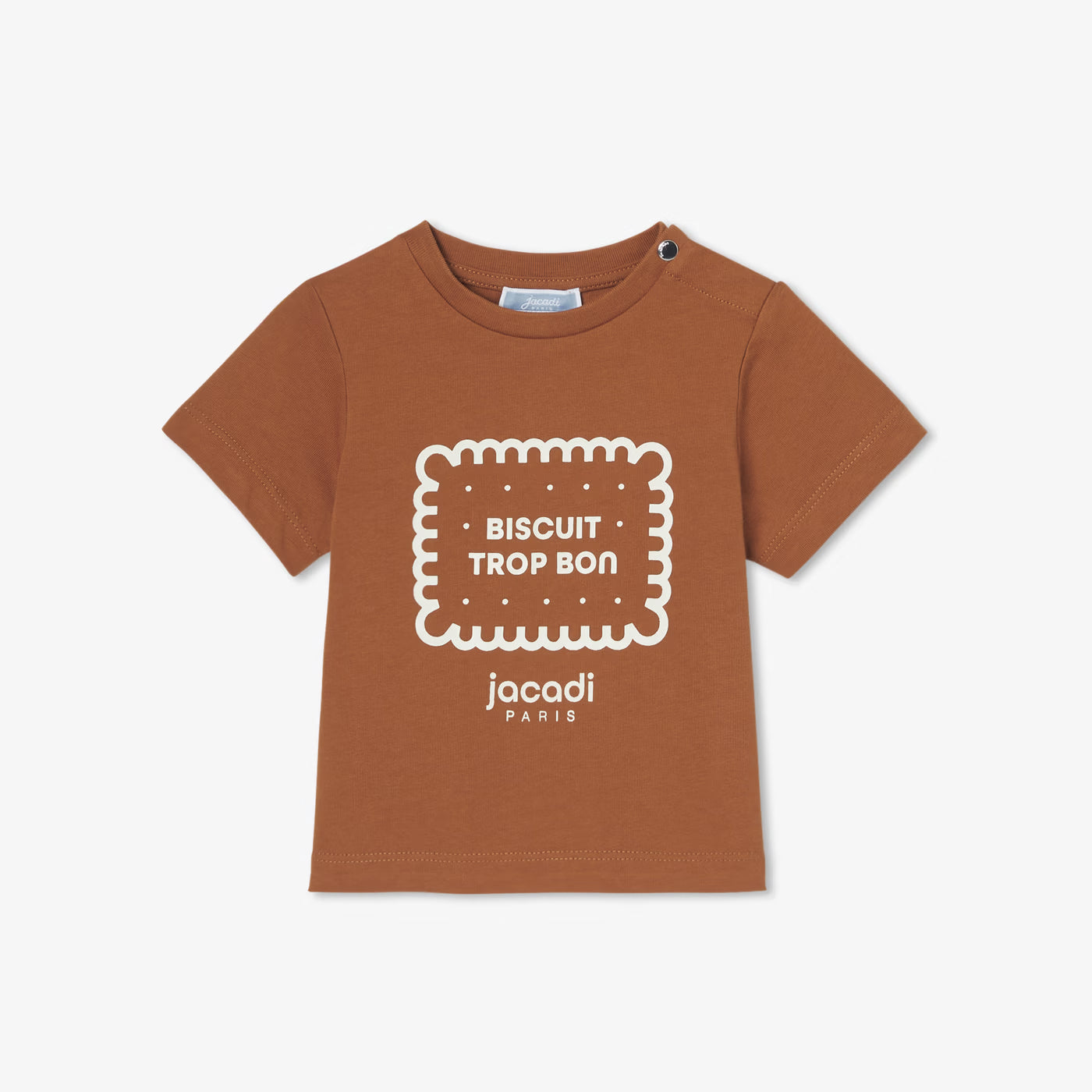 Baby cotton t-shirt - cognac