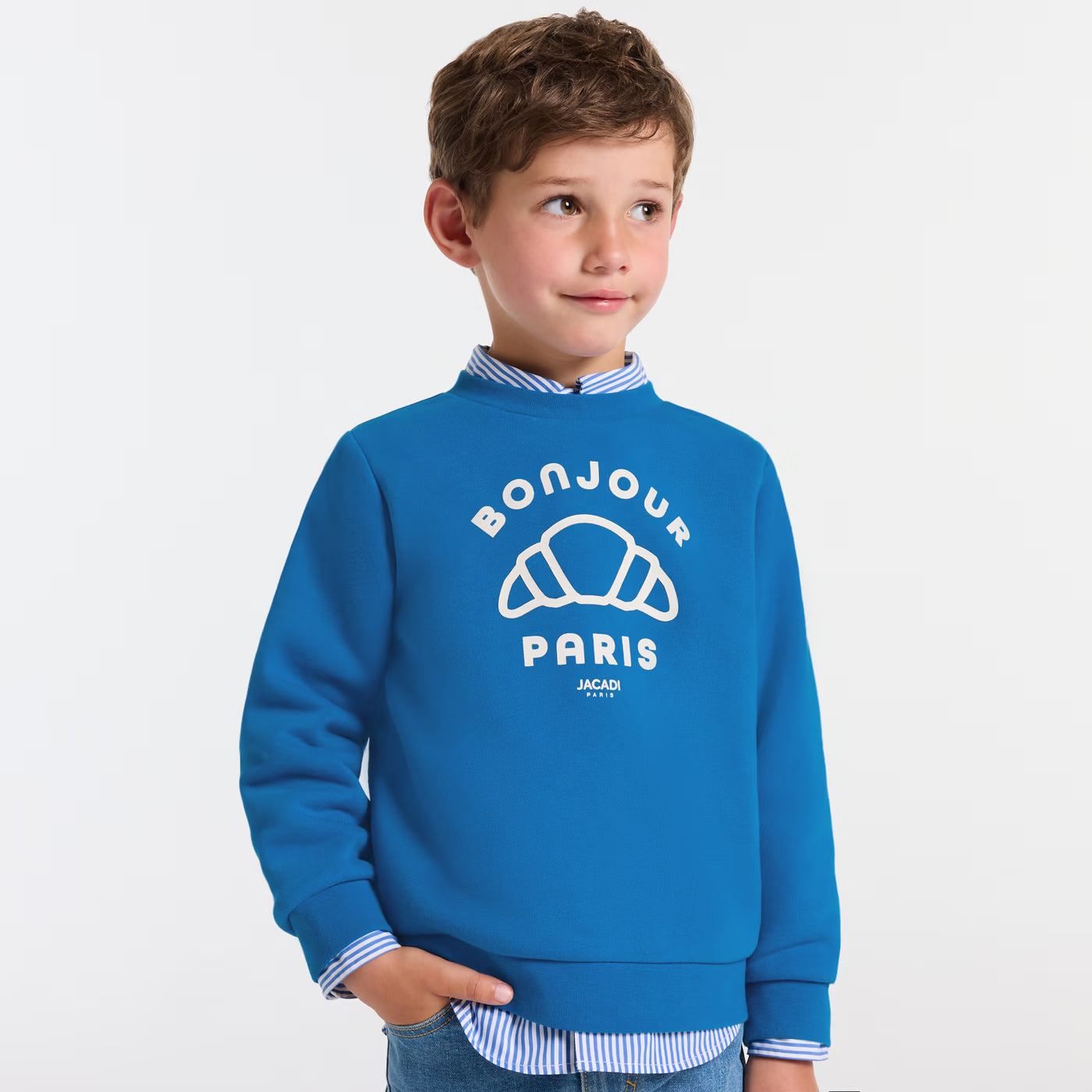 Children's fleece sweatshirt - shore blue