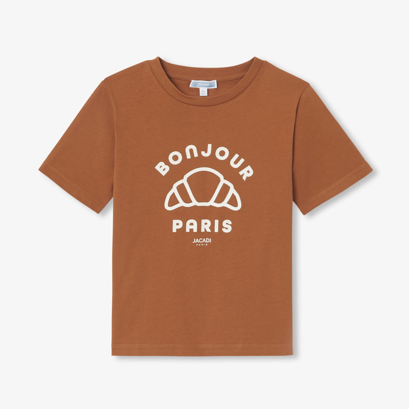 Children's cotton T-shirt - cognac