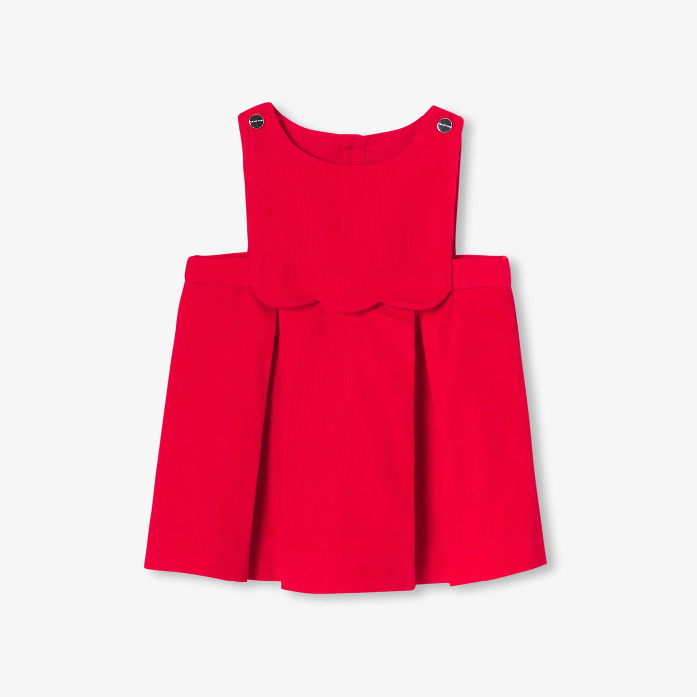 Baby girl velvet dress - jacadi red