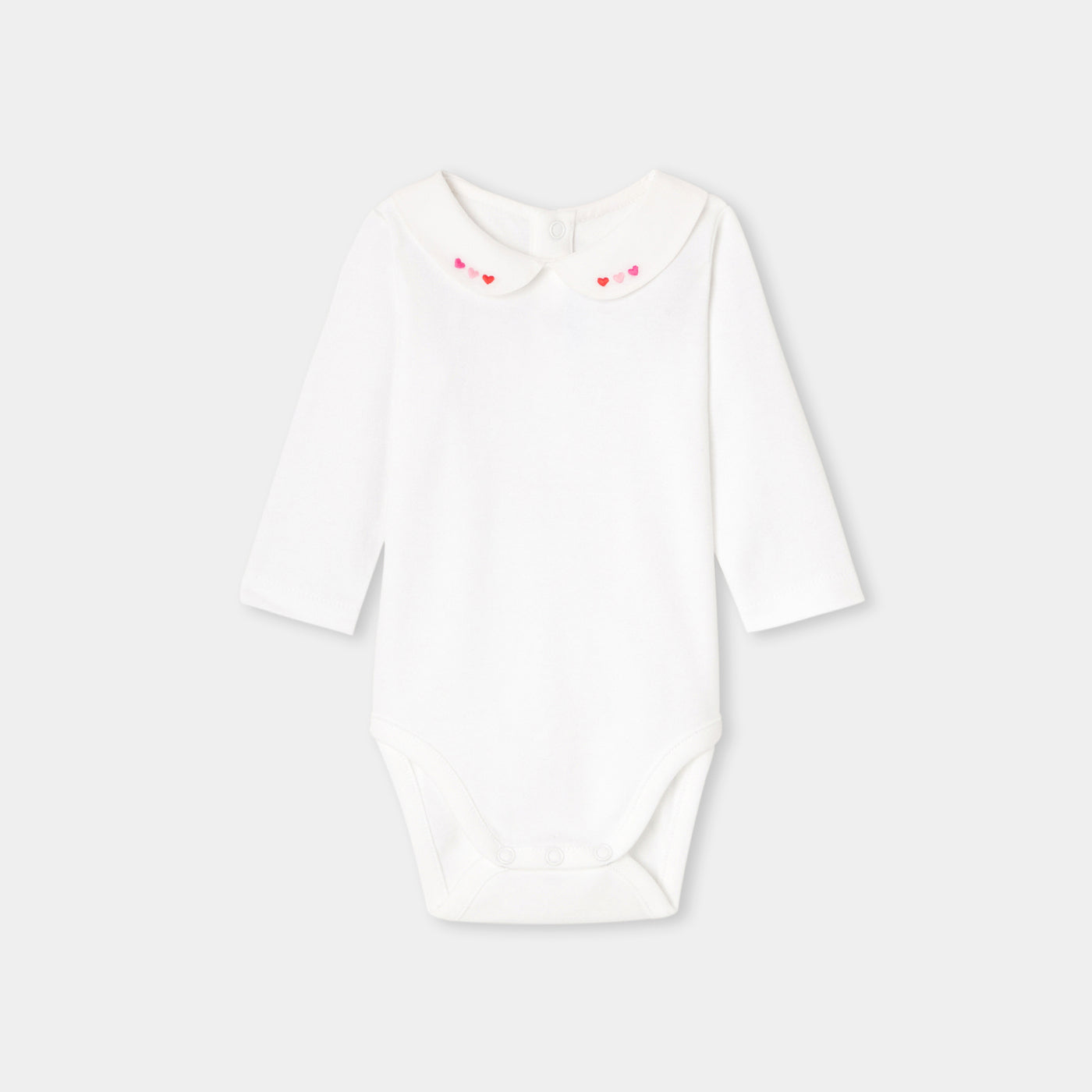 Baby girl cotton bodysuit - blanc jacadi