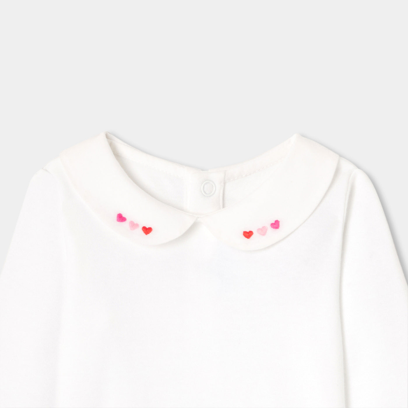 Baby girl cotton bodysuit - blanc jacadi