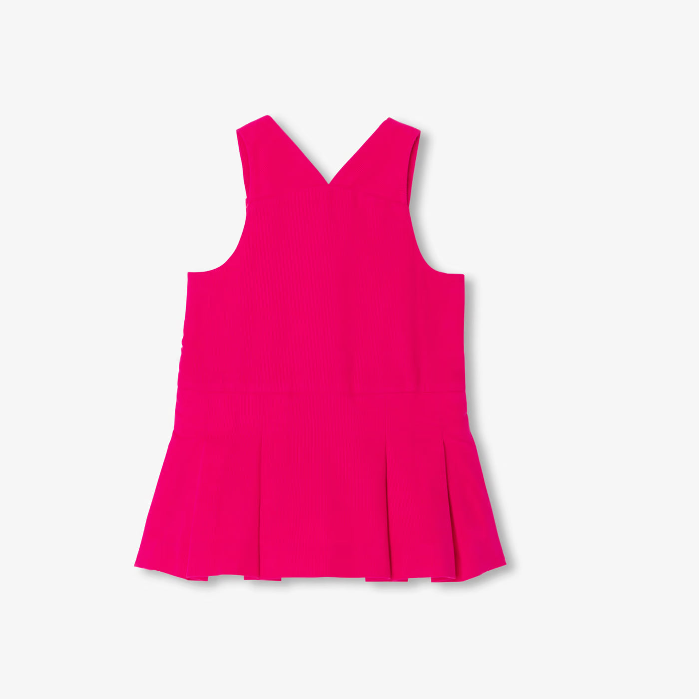 Baby girl velvet pinafore dress - rose grenadine