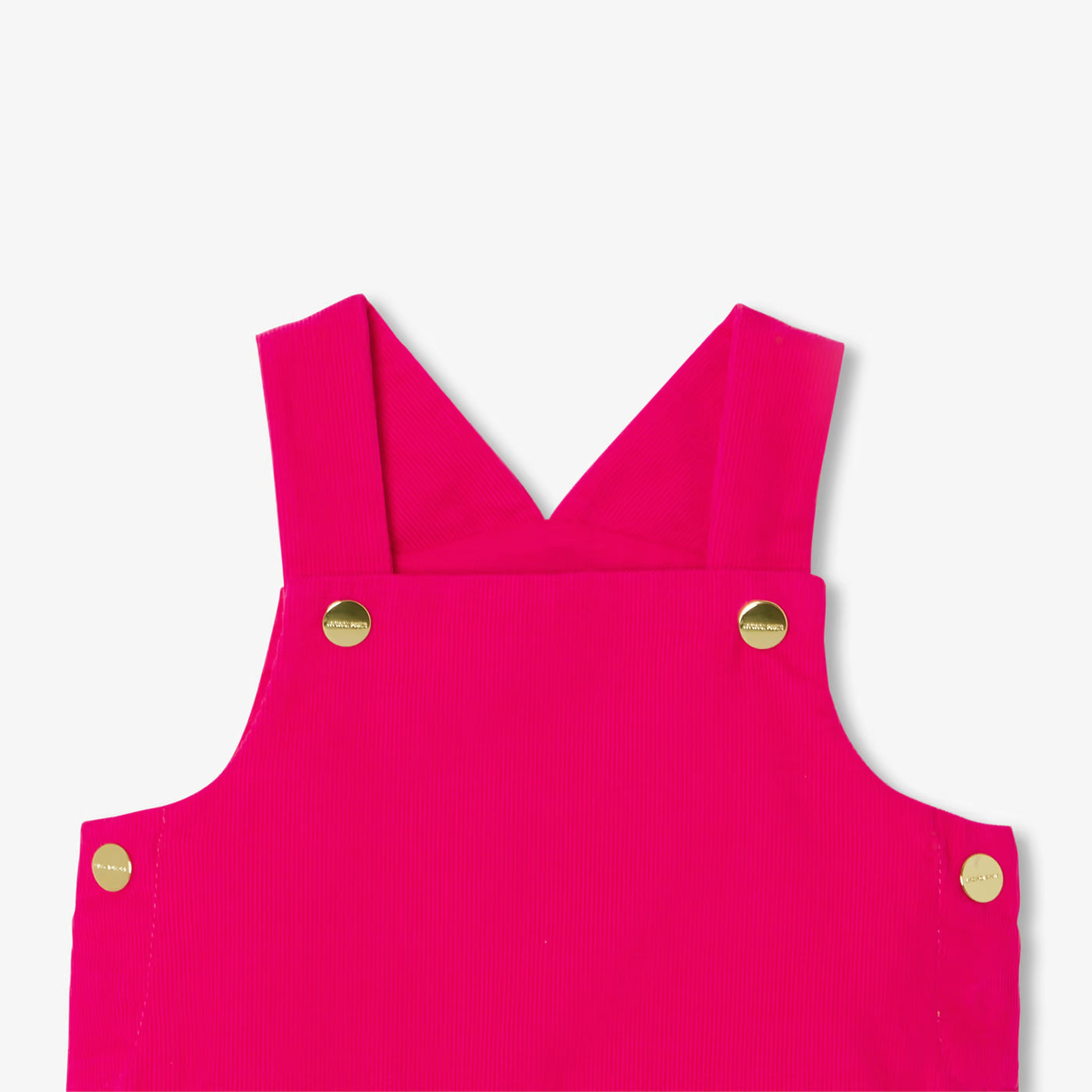 Baby girl velvet pinafore dress - rose grenadine