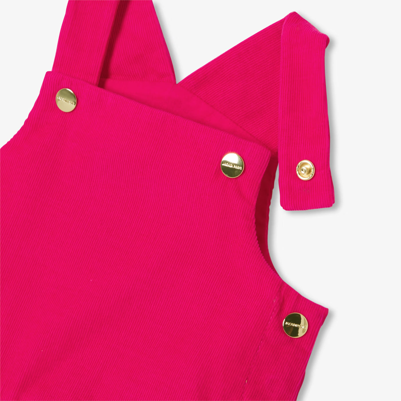 Baby girl velvet pinafore dress - rose grenadine