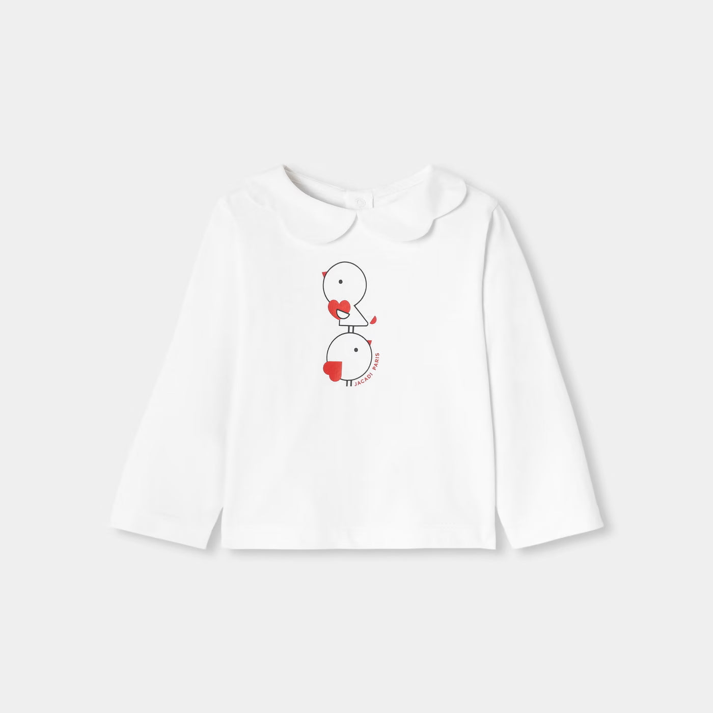 Baby girl T-shirt in cotton jersey - blanc jacadi