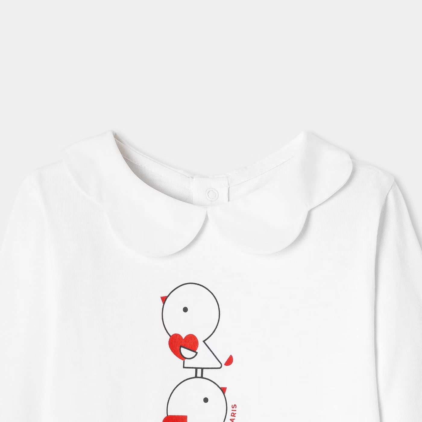 Baby girl T-shirt in cotton jersey - blanc jacadi