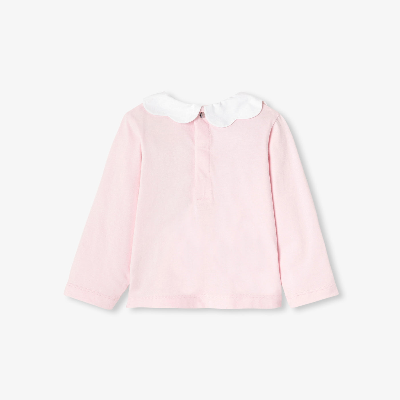 Baby girl T-shirt in cotton jersey - rose poudre jacadi