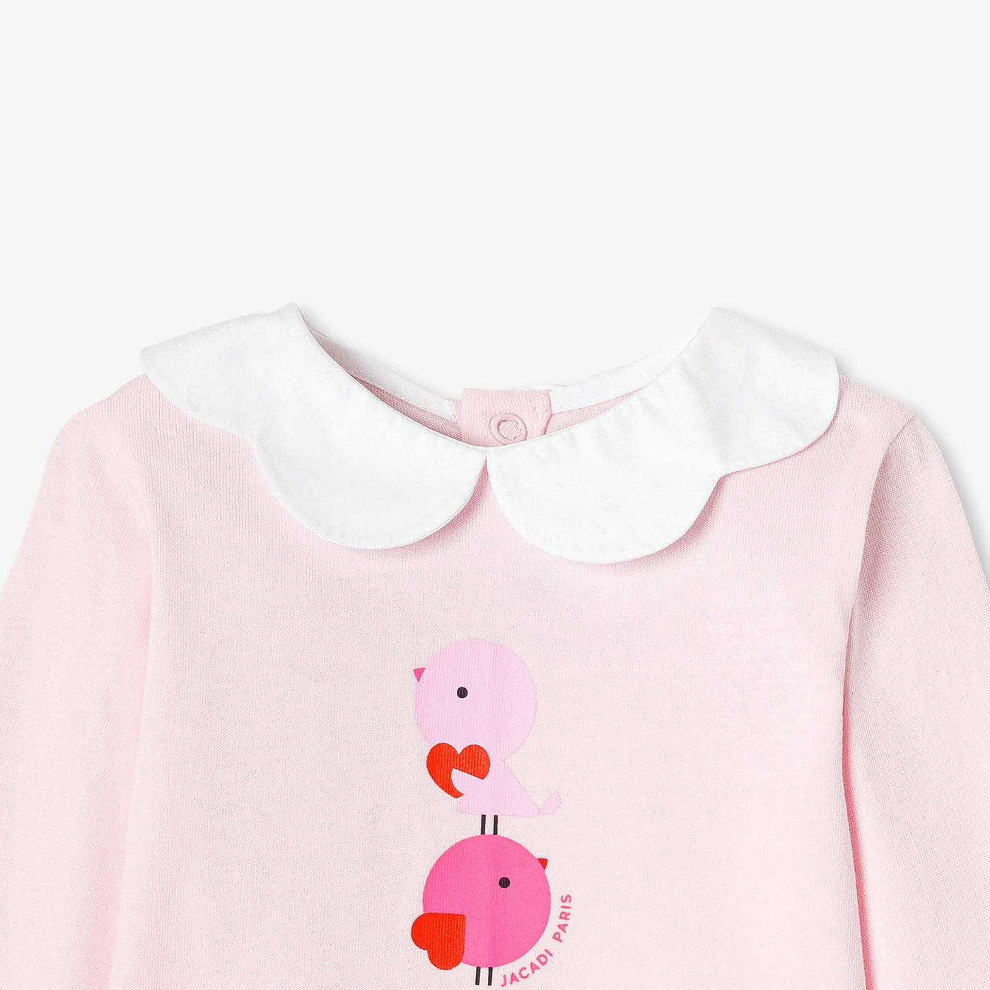 Baby girl T-shirt in cotton jersey - rose poudre jacadi