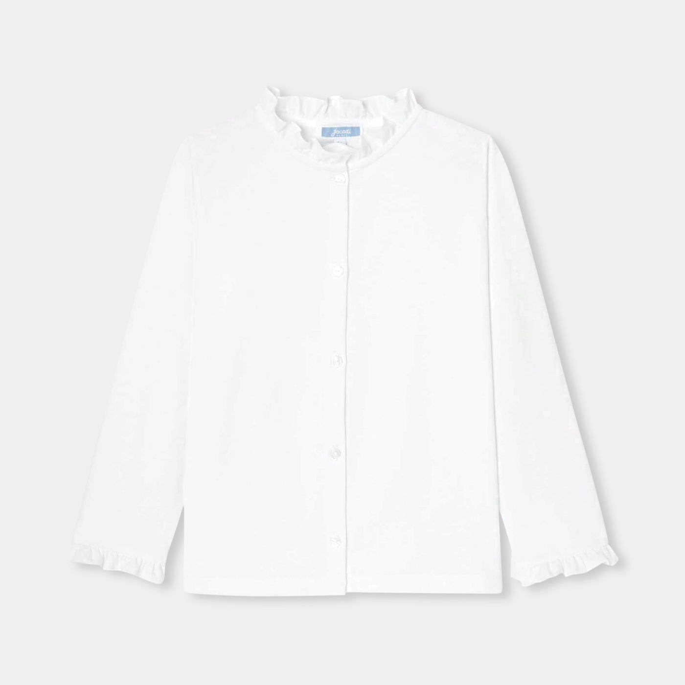 Girl blouse in cotton jersey - blanc jacadi