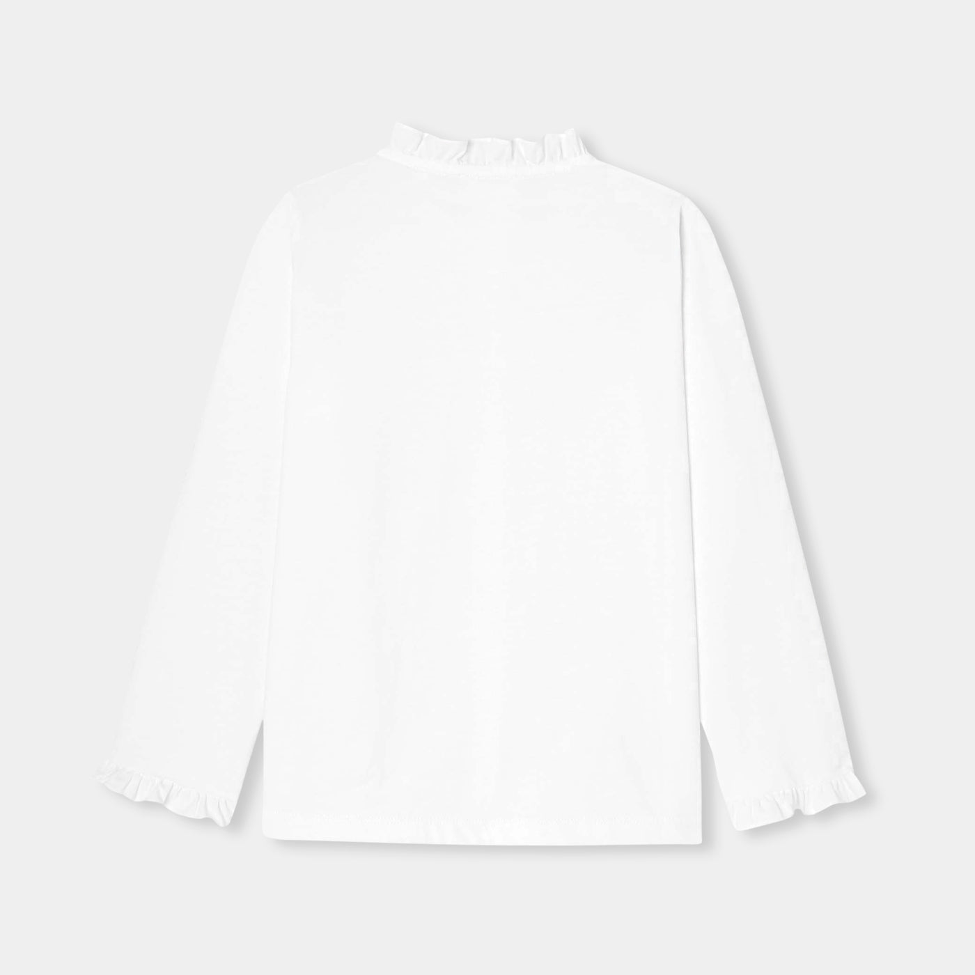 Girl blouse in cotton jersey - blanc jacadi