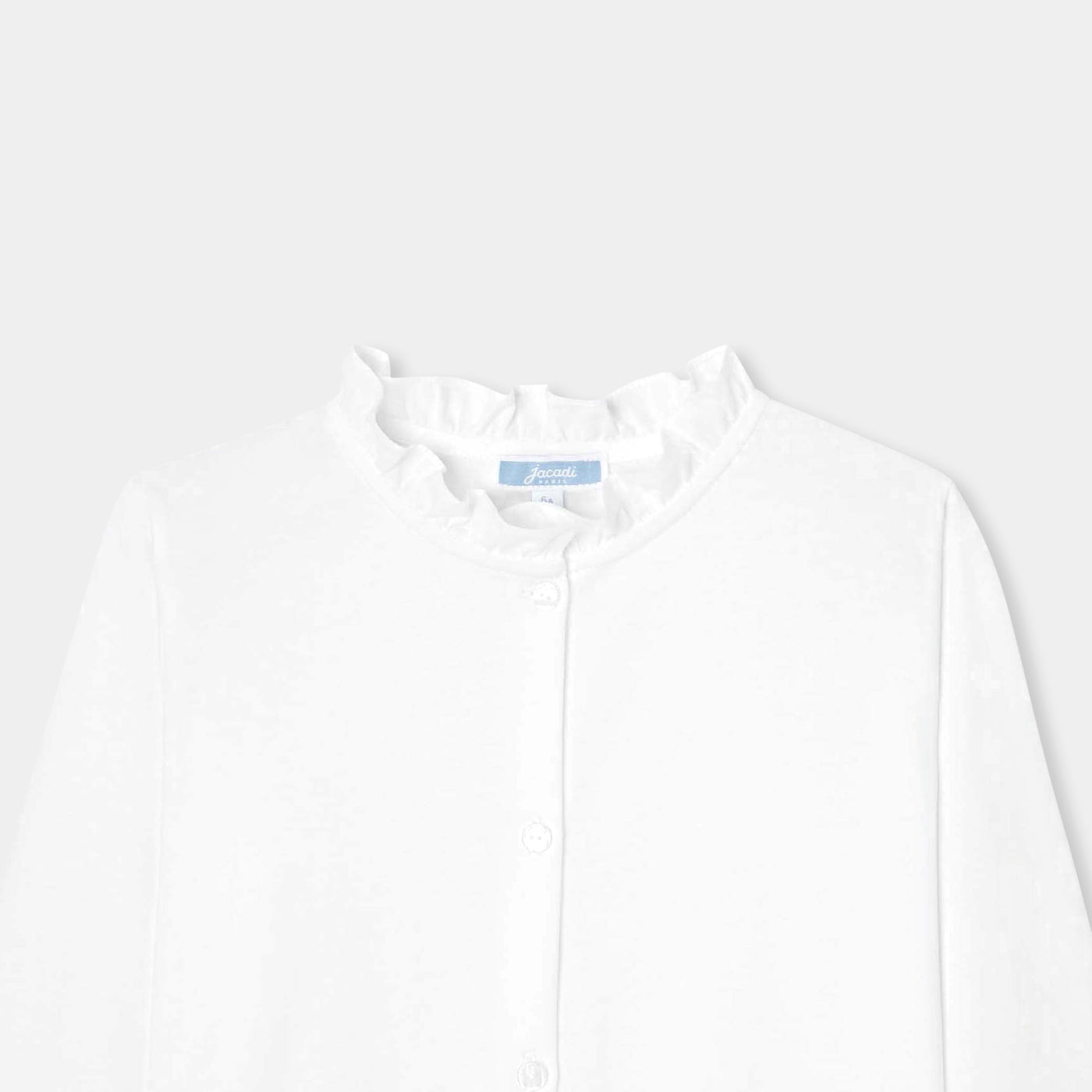 Girl blouse in cotton jersey - blanc jacadi
