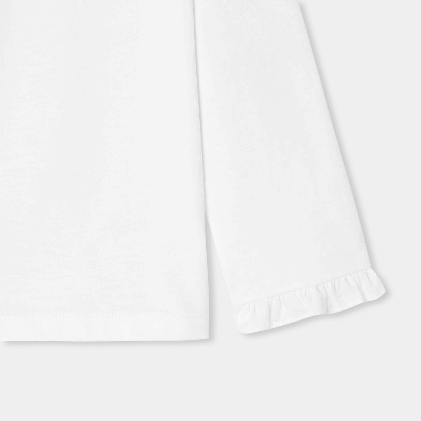 Girl blouse in cotton jersey - blanc jacadi