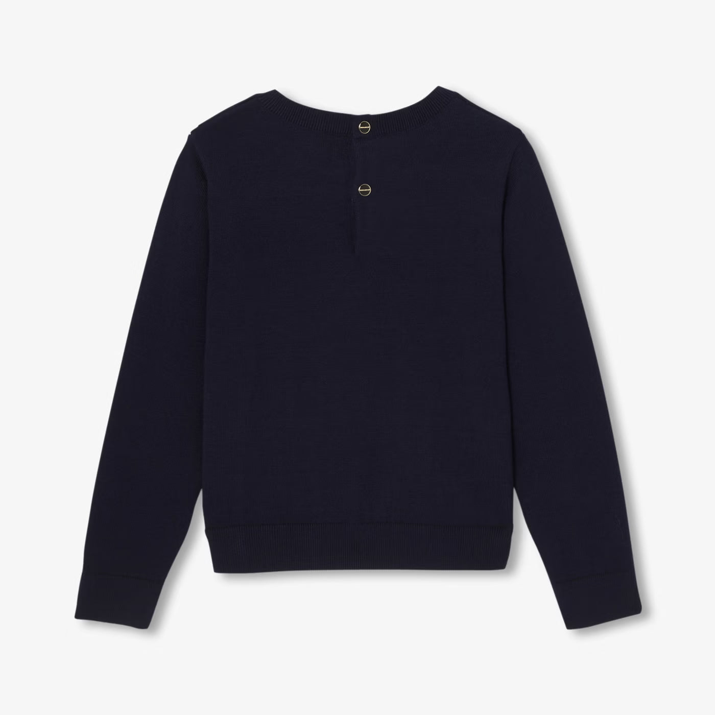 Girl cotton jumper - marine/multico