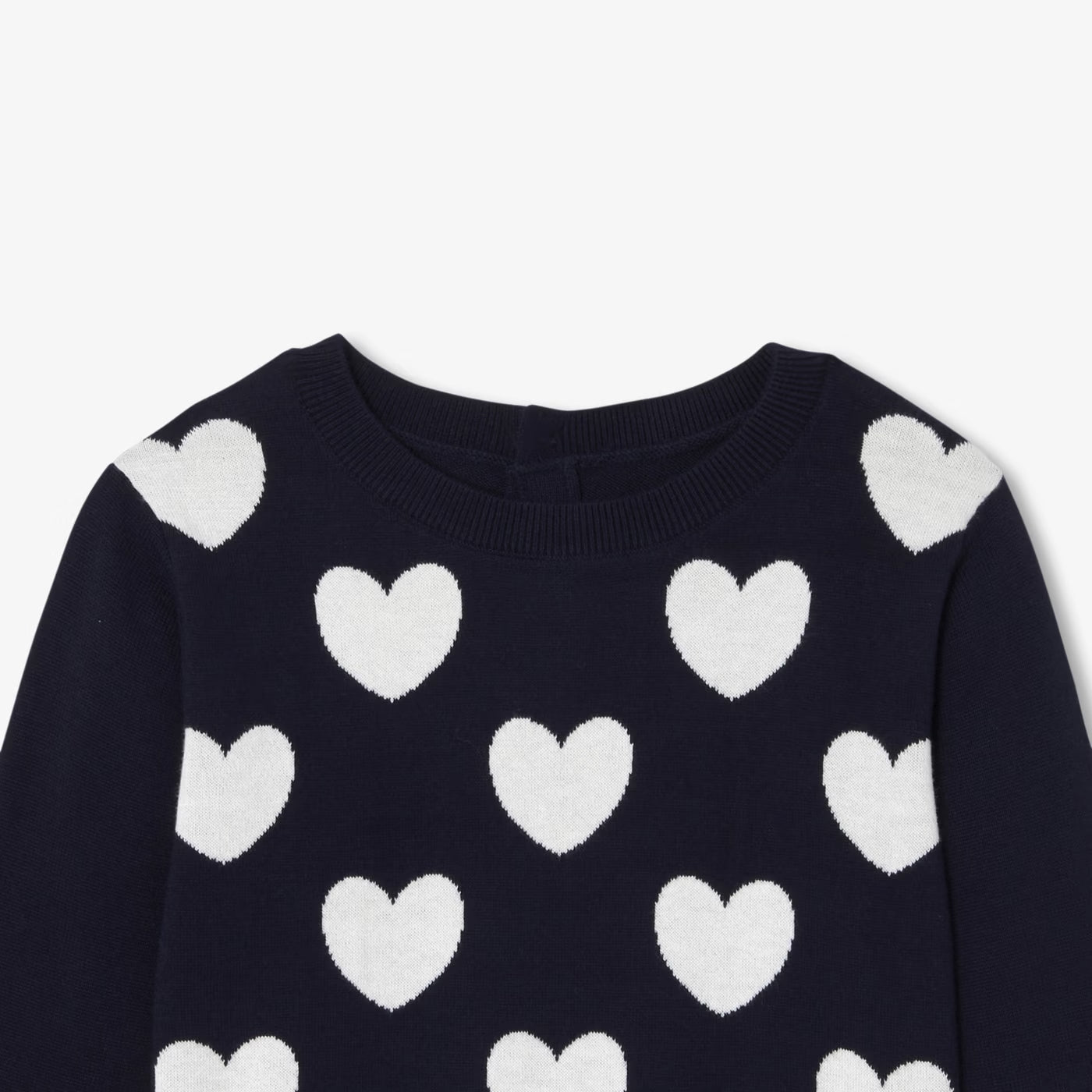 Girl cotton jumper - marine/multico